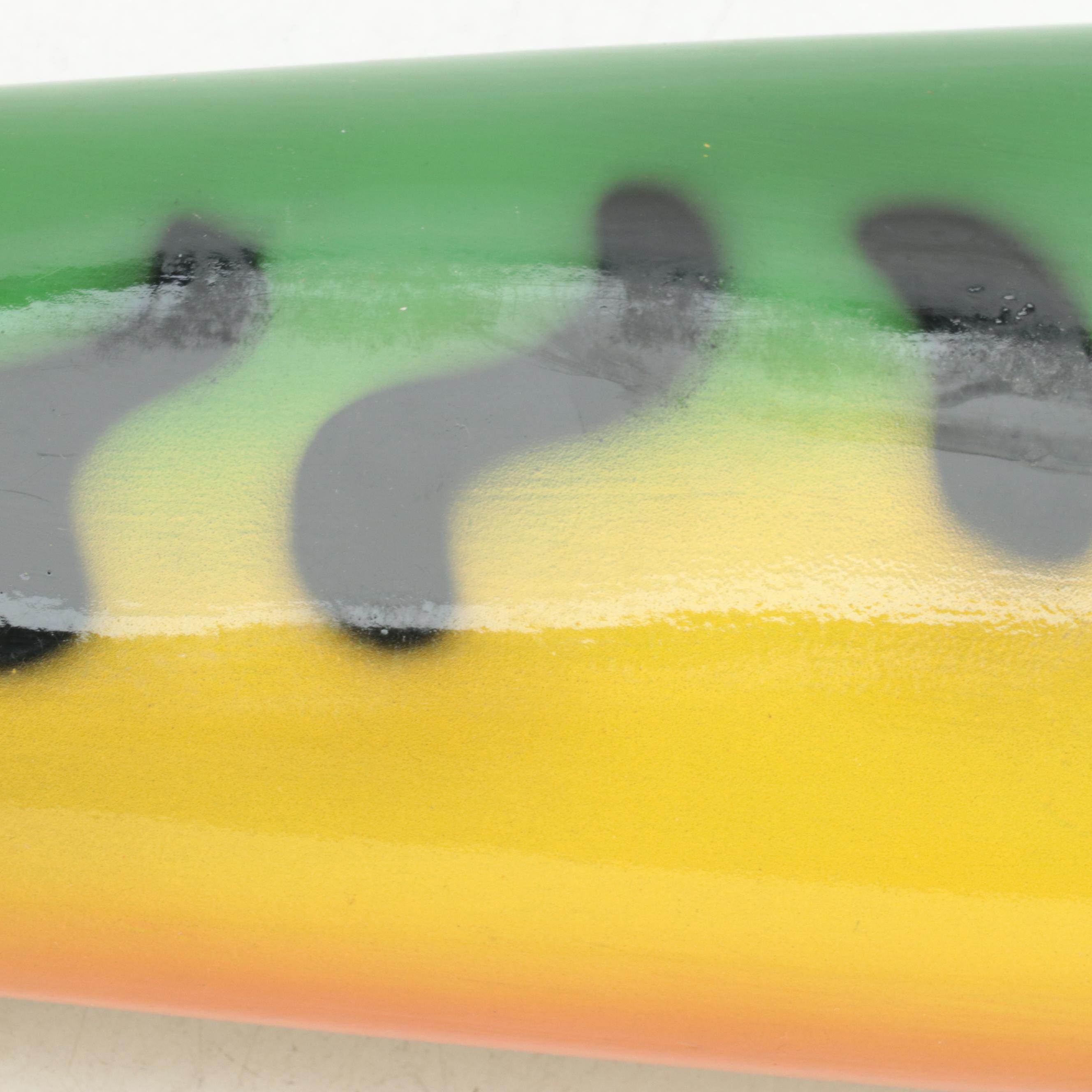 Hand-Painted Firetiger Fishing Lure Hanging Display