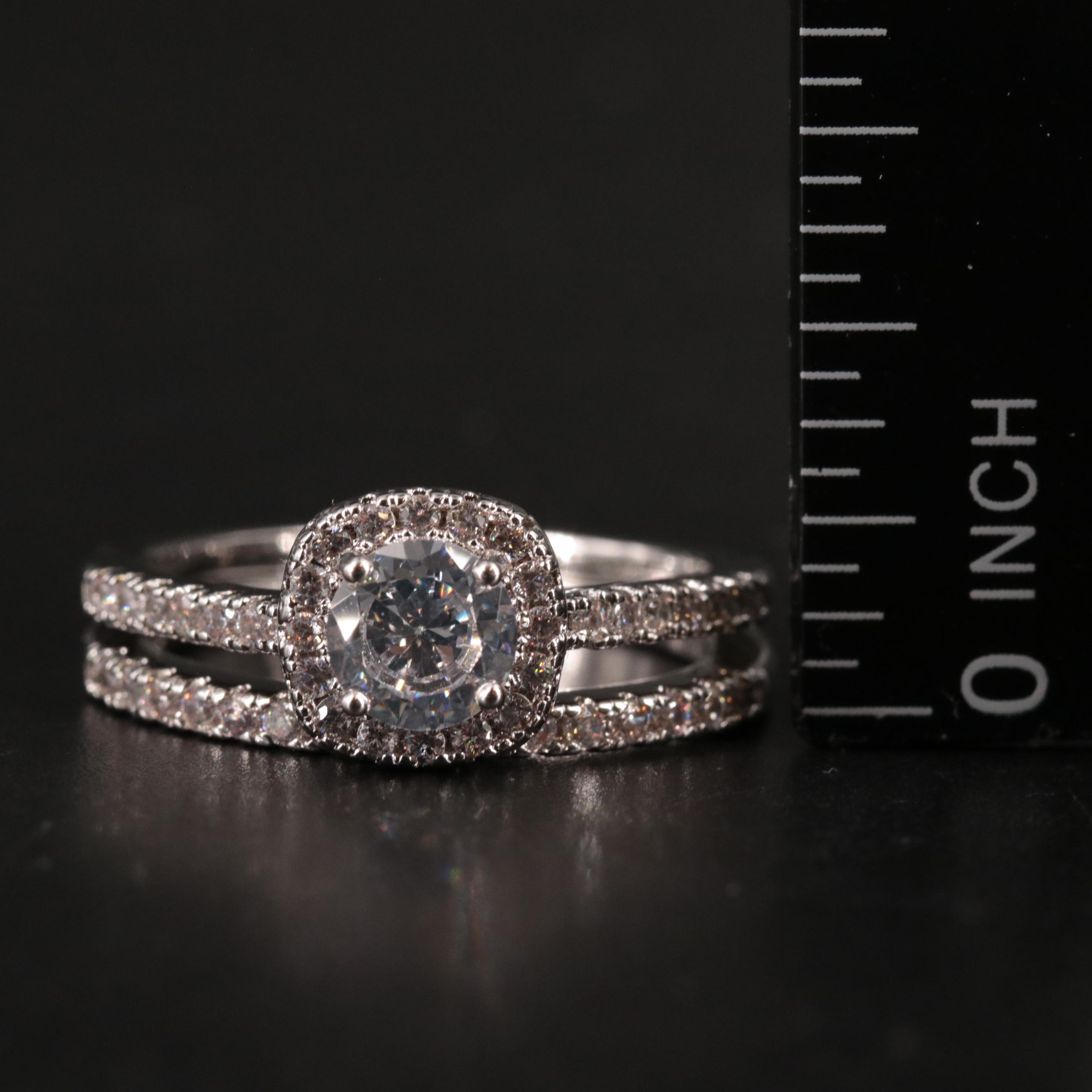Cubic Zirconia Ring Set