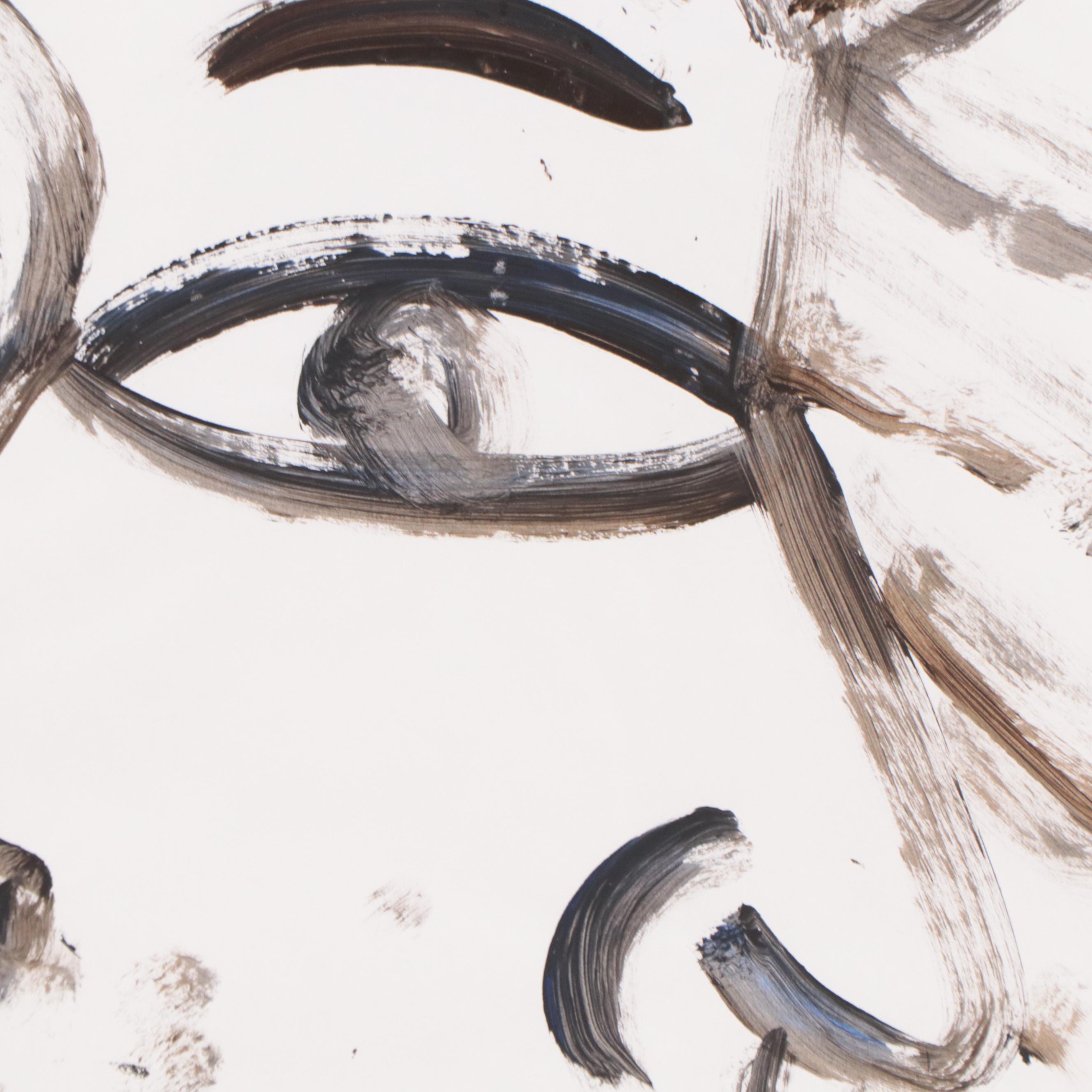 Robert Wright Figural Folk Art Acrylic Painting