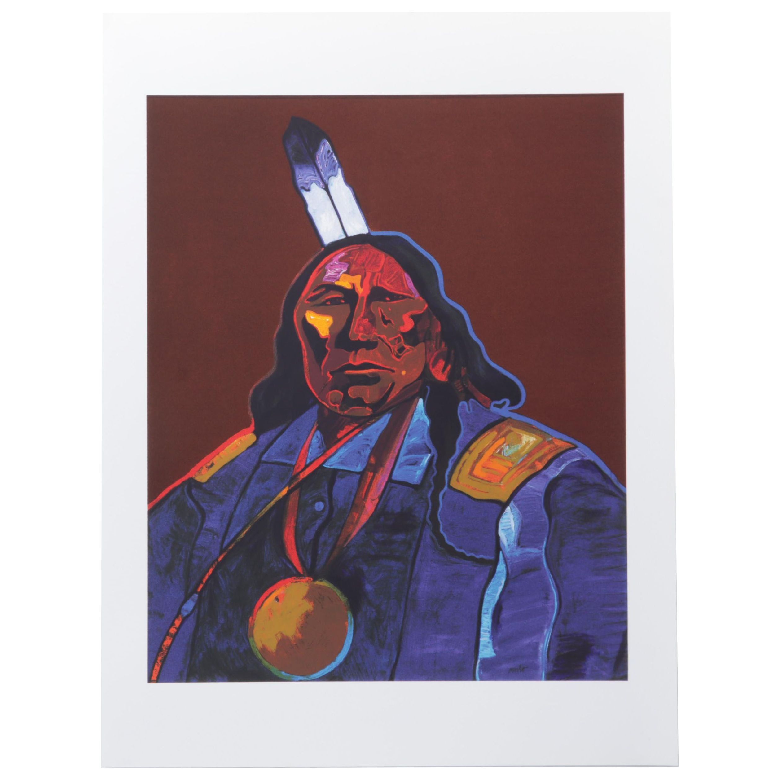 John Nieto Serigraph "White Bear," 1996