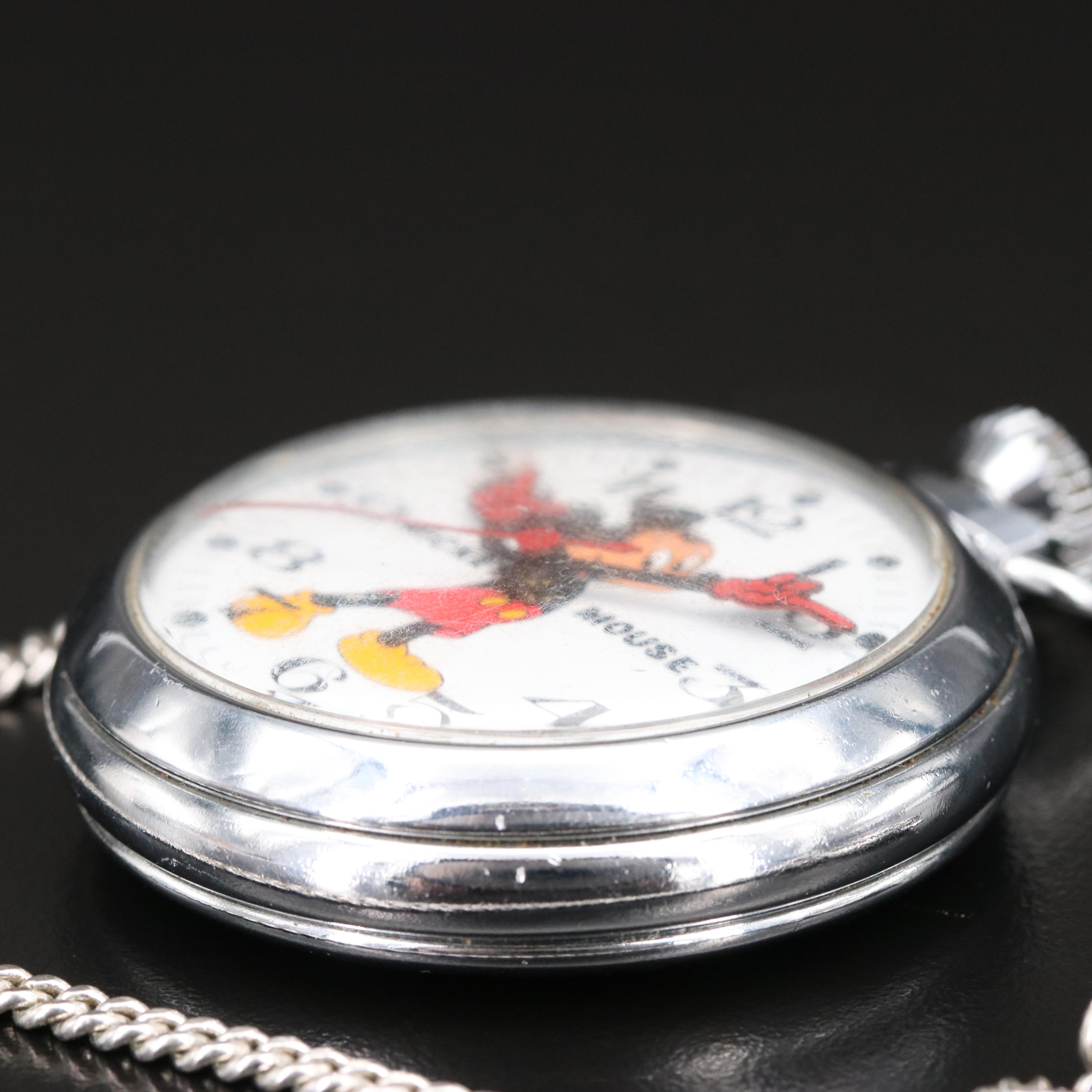 Mickey Mouse Pocket Watch Made in Great Britain