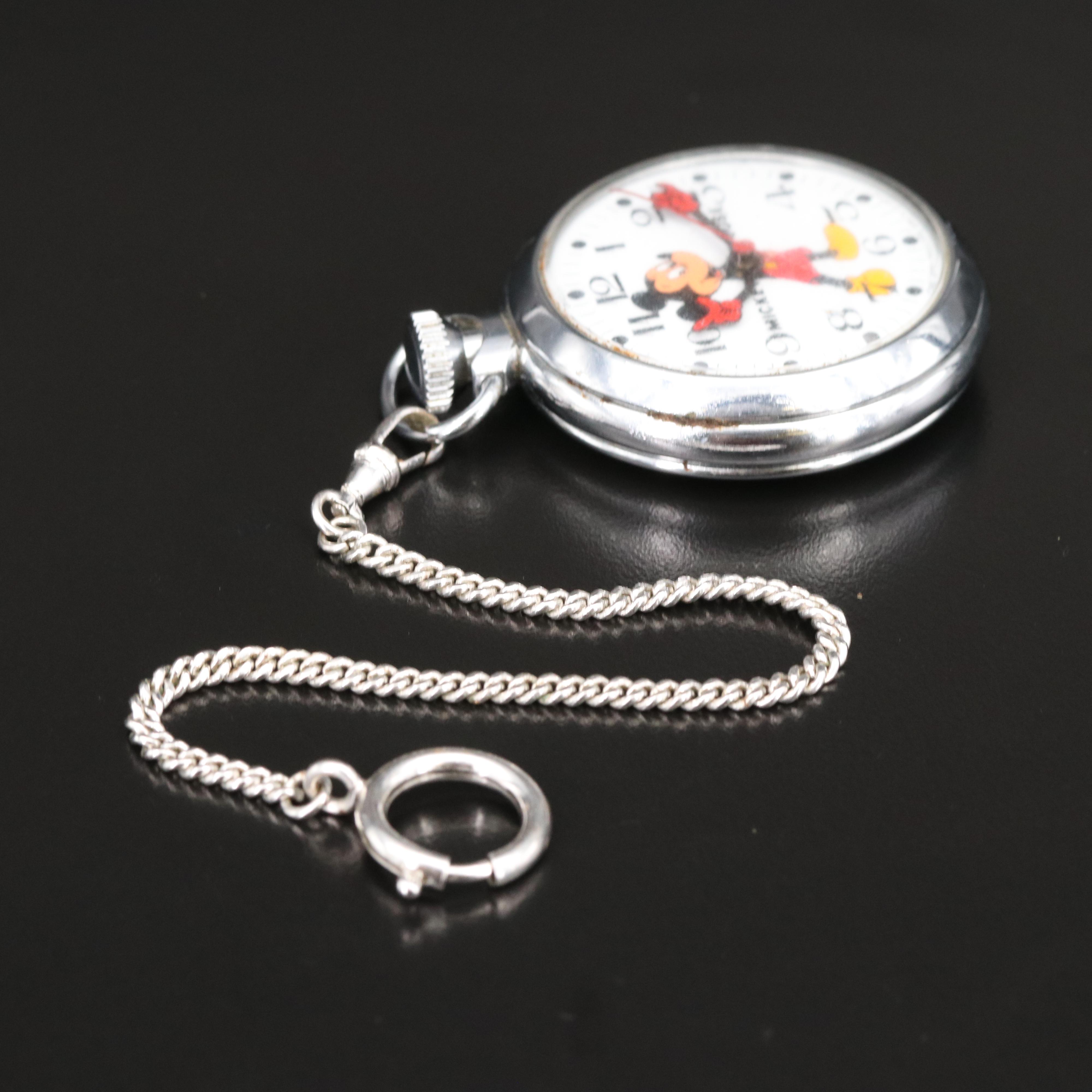 Mickey Mouse Pocket Watch Made in Great Britain
