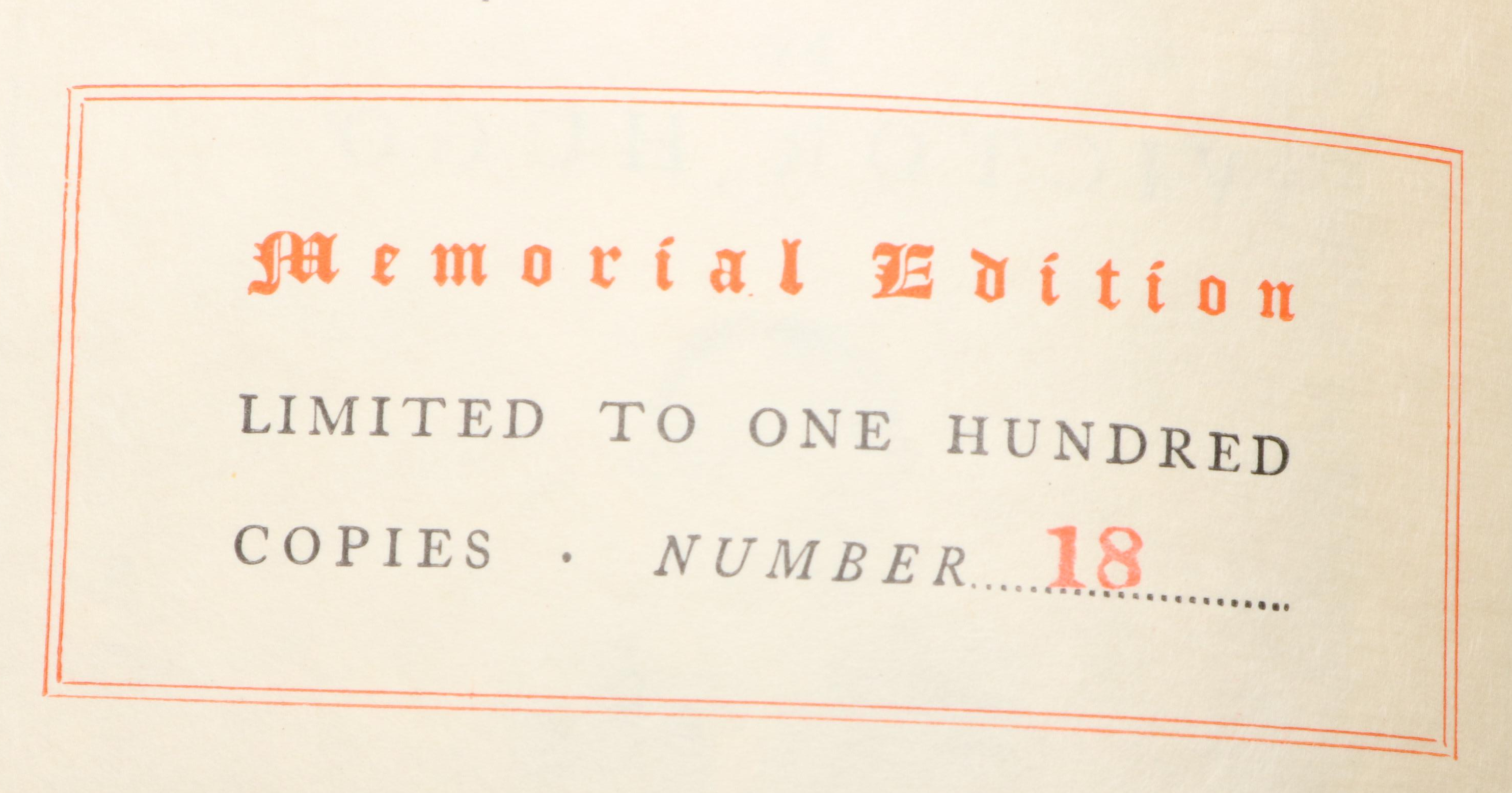 Limited Memorial Edition "The Works of Victor Hugo" Complete Thirty-Volume Set