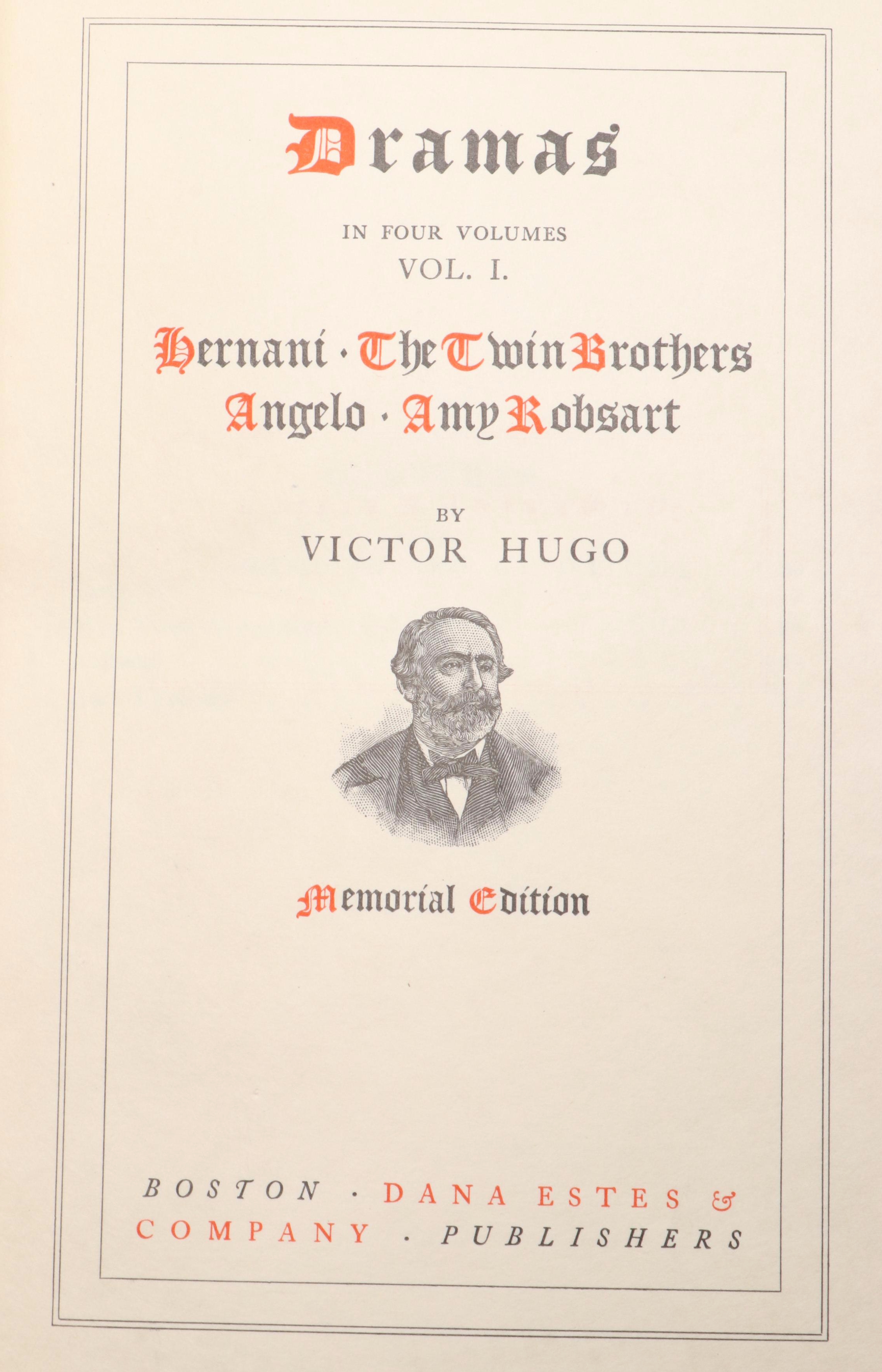 Limited Memorial Edition "The Works of Victor Hugo" Complete Thirty-Volume Set