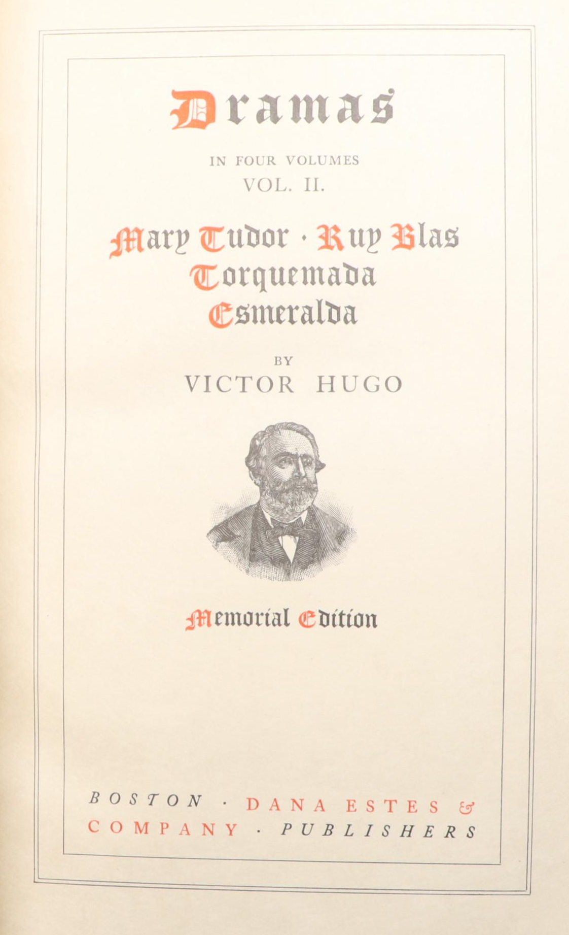 Limited Memorial Edition "The Works of Victor Hugo" Complete Thirty-Volume Set