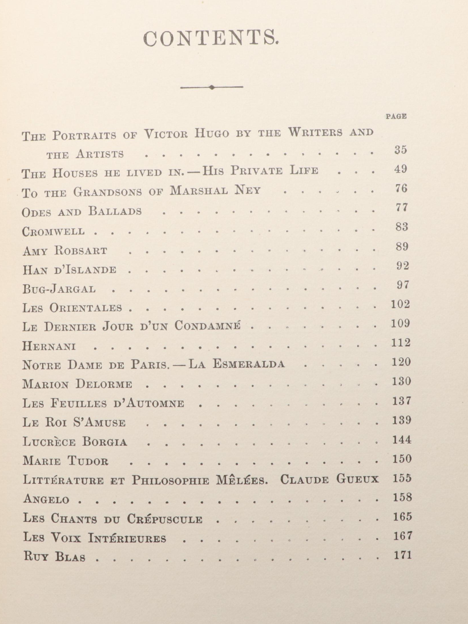 Limited Memorial Edition "The Works of Victor Hugo" Complete Thirty-Volume Set