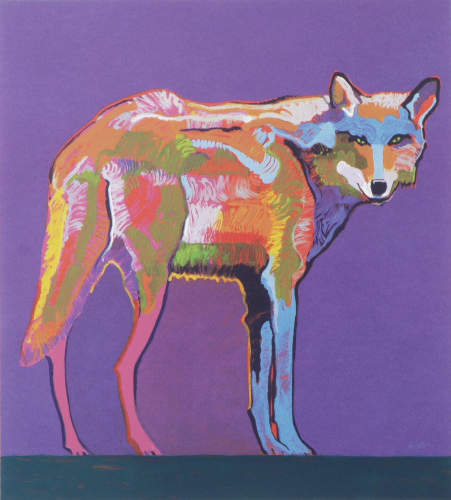 John Nieto Serigraph "Mexican Grey Wolf," 1996