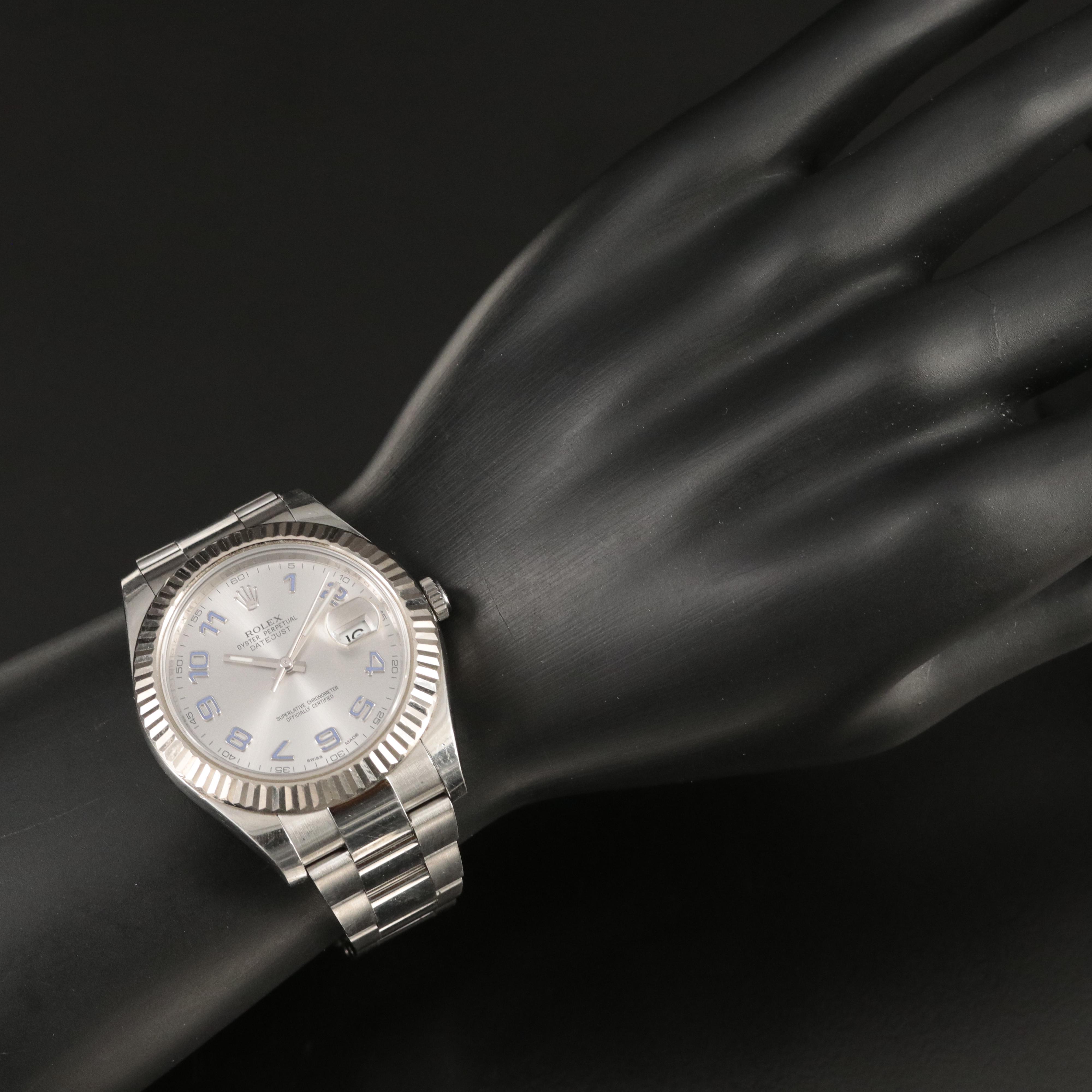 18K and Stainless Steel Rolex Oyster Perpetual Datejust II Watch