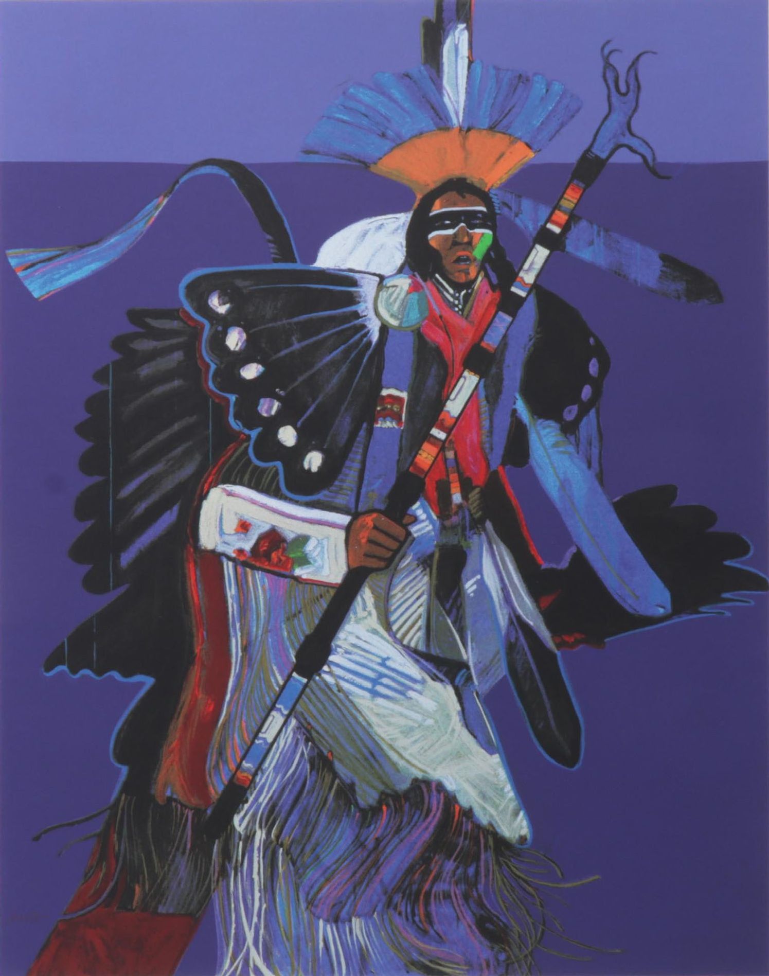John Nieto Serigraph "Traditional Dancer," 1996