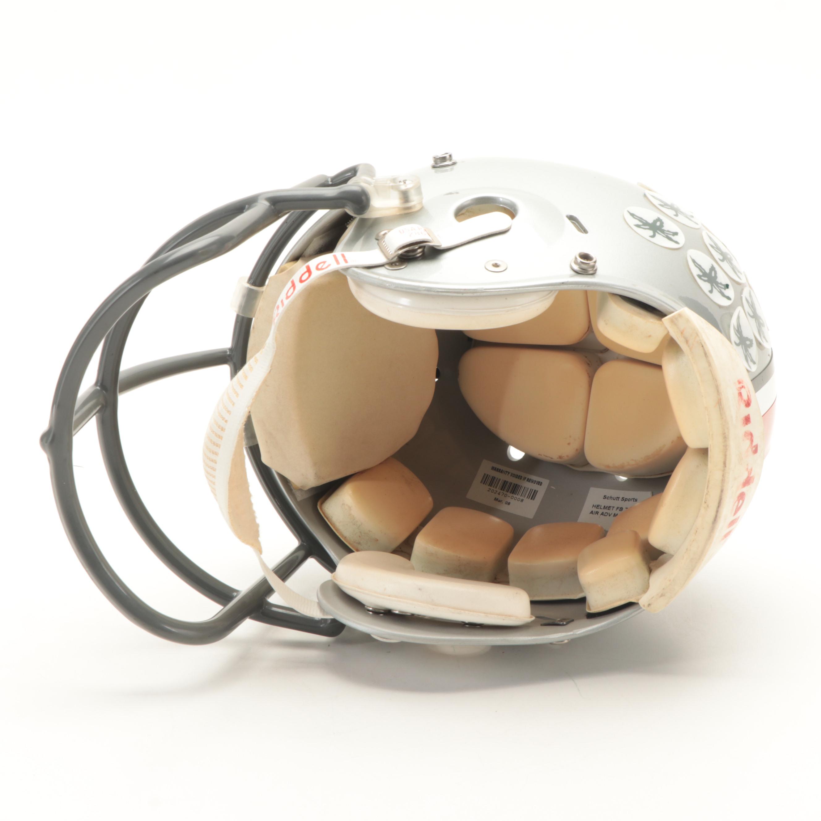 2006 Ohio State University Buckeyes Championship Game Worn Riddell Helmet