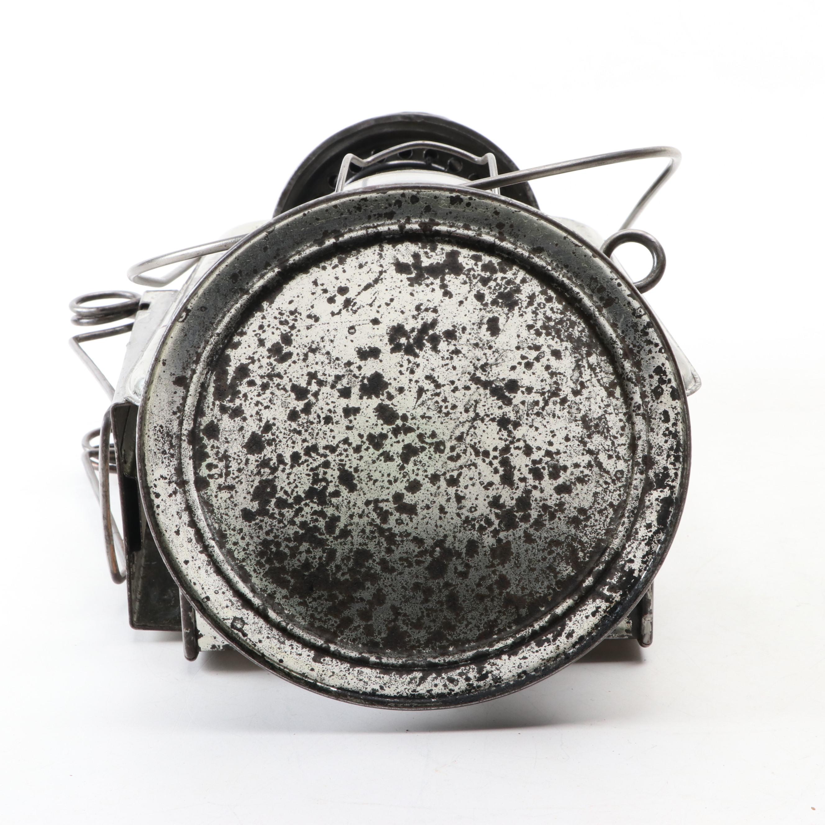 Rayo Pony No. 21 Cold Blast Railroad Lantern with Red Glass Hurricane