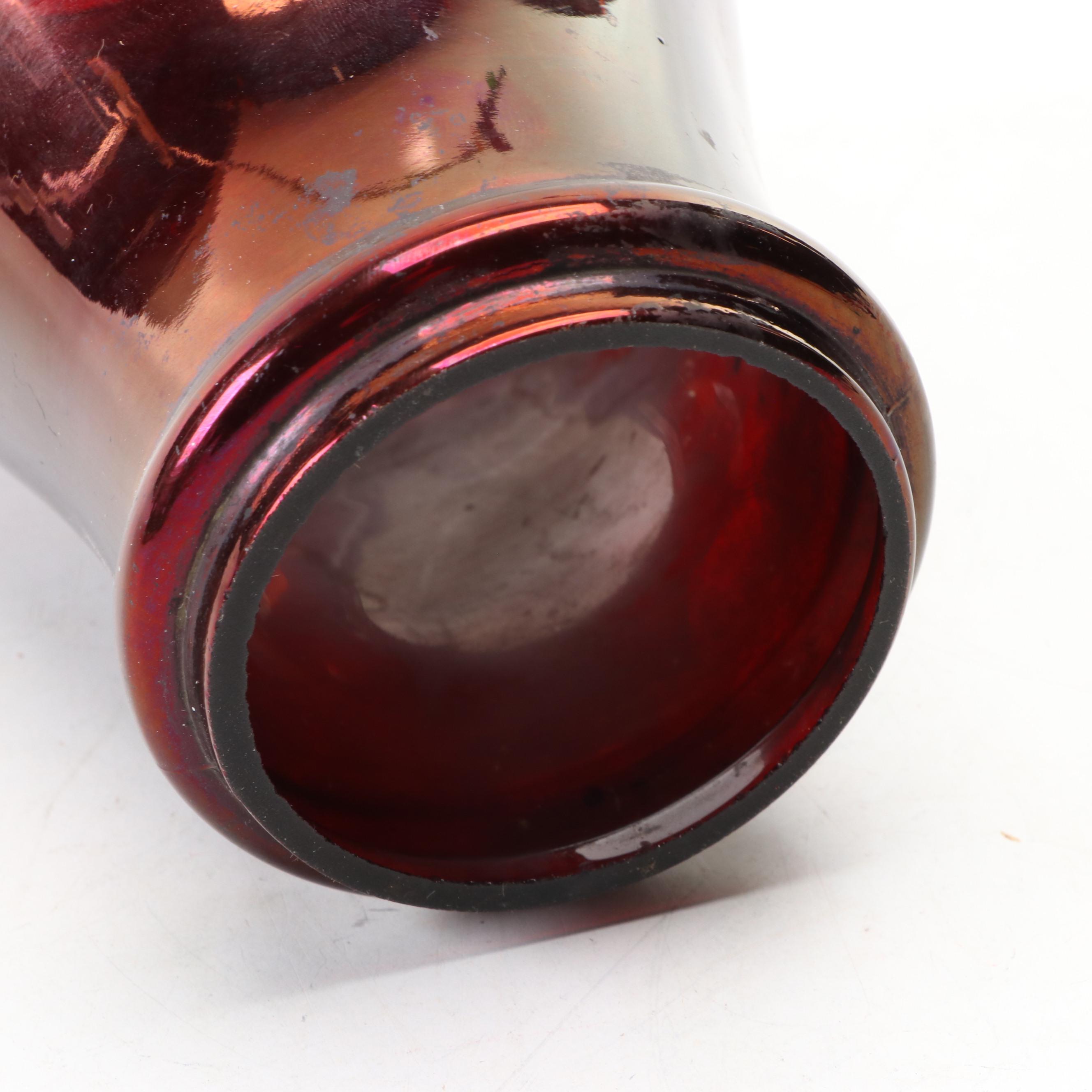 Rayo Pony No. 21 Cold Blast Railroad Lantern with Red Glass Hurricane