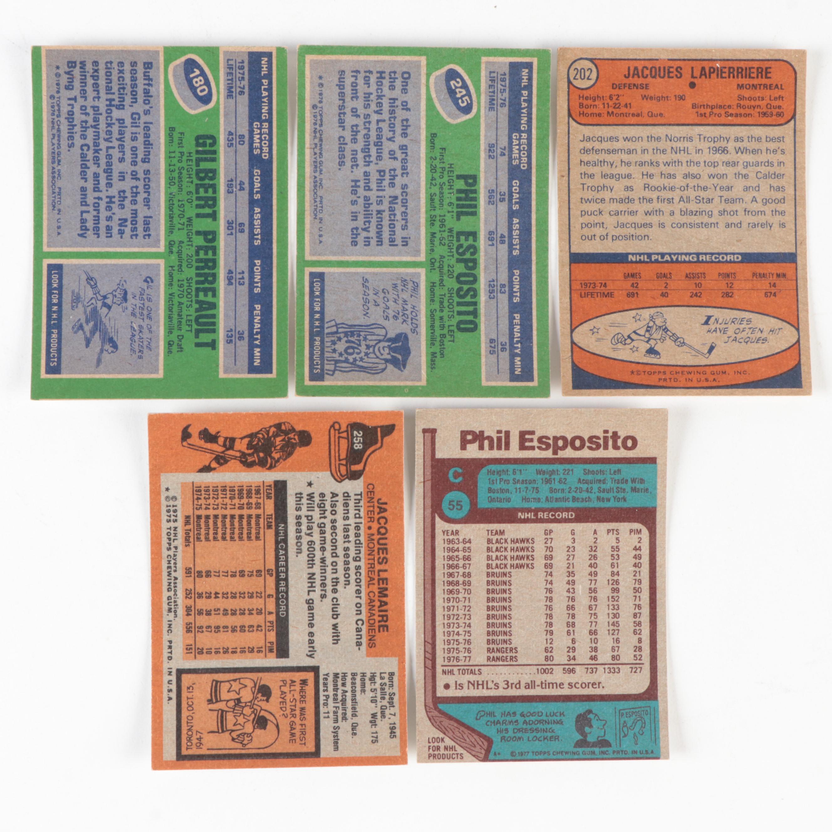 Topps Hockey Cards with Harper, Mikita, Signed Mantha and Rukowski, 1970s–1980s