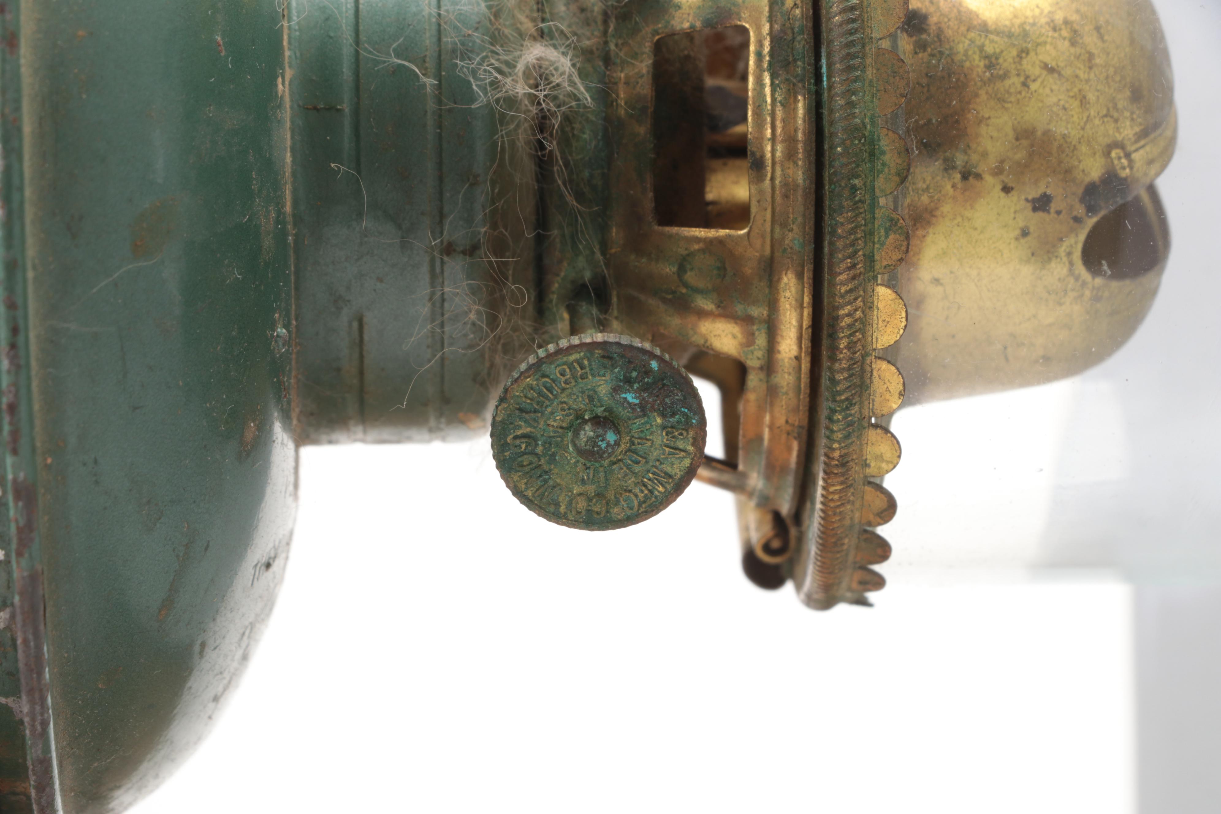 Plume & Atwood Enameled Metal Railroad Train Car Lantern