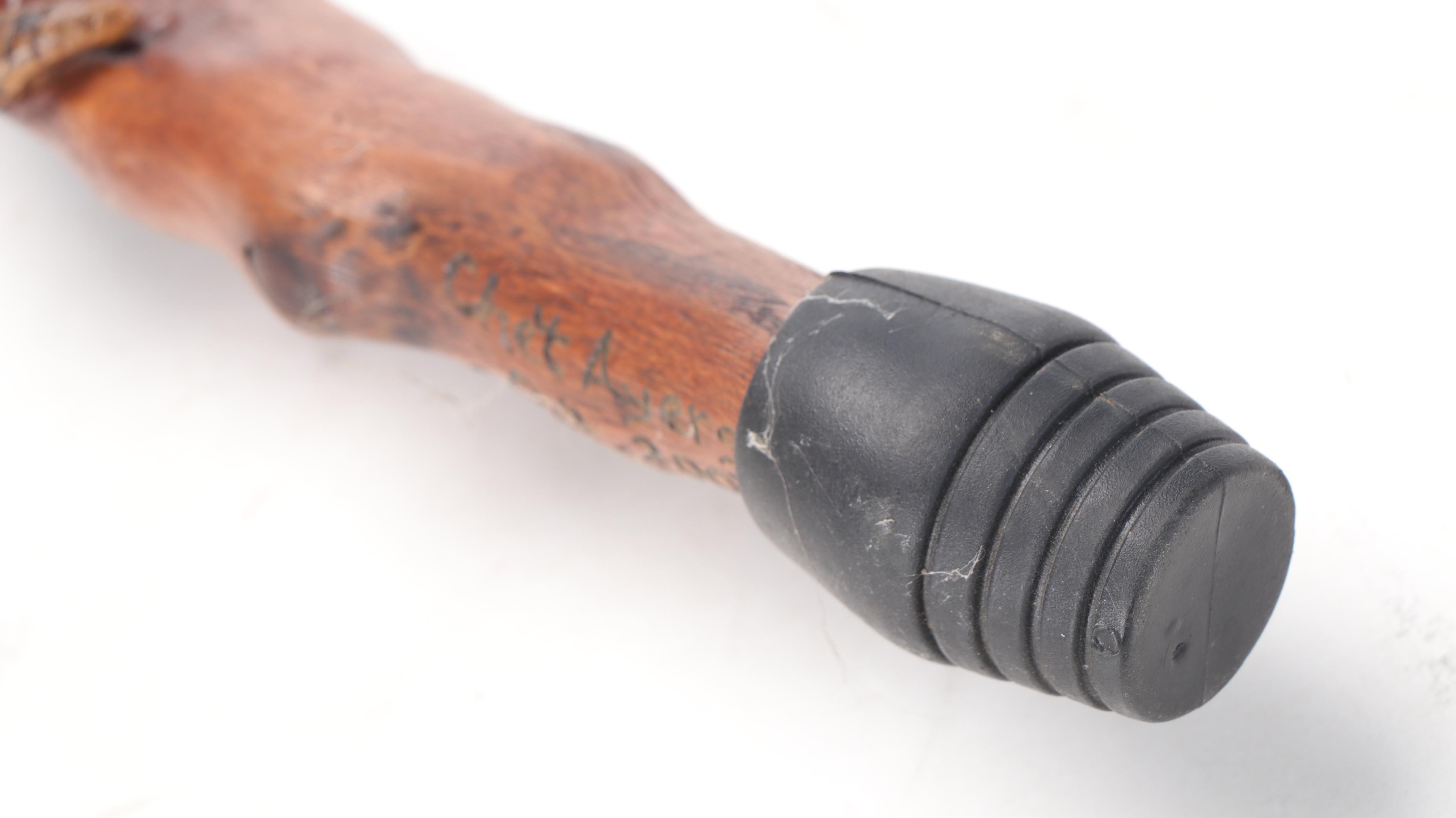 Hand-Carved Snake Spiral Walking Stick