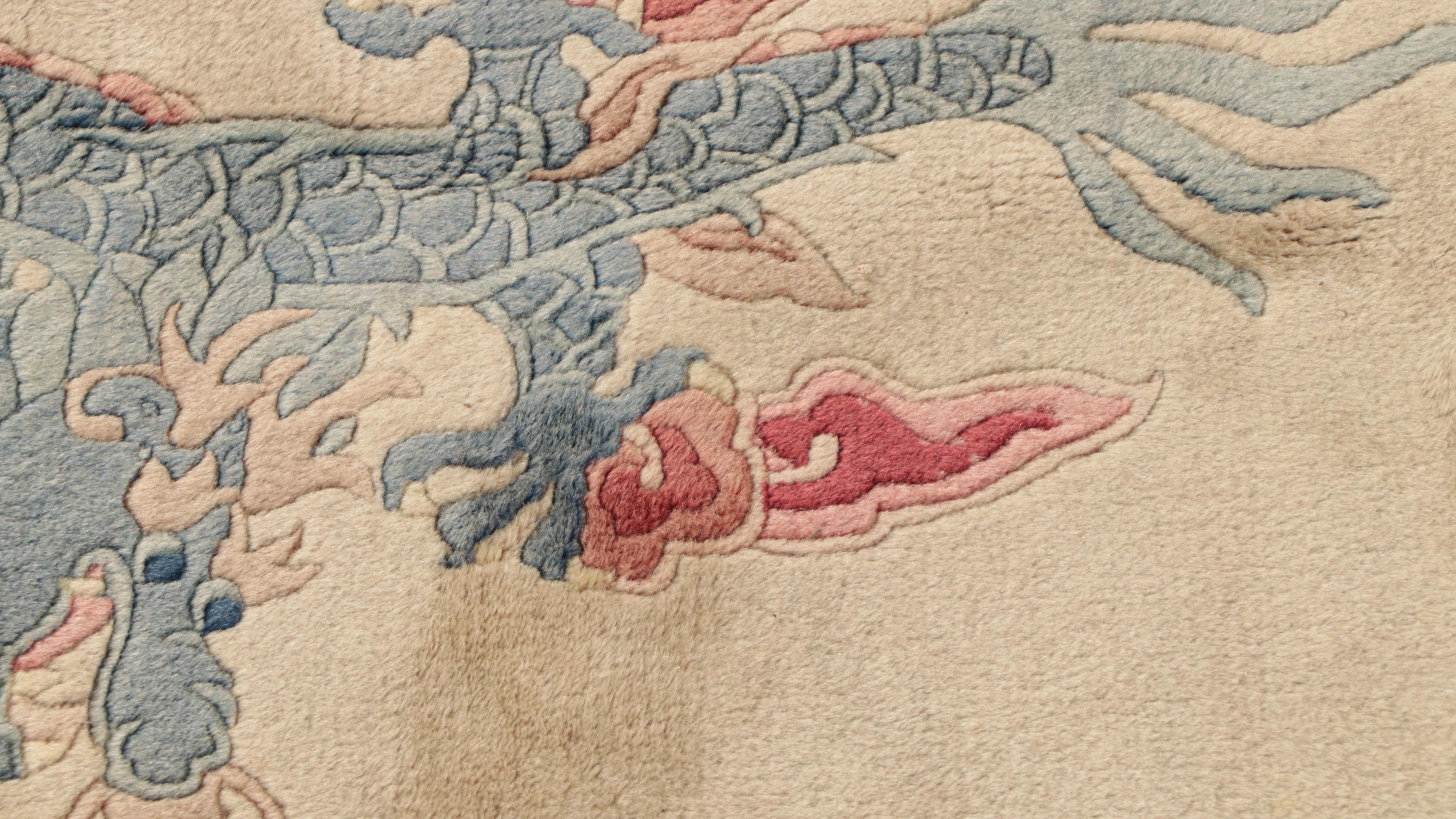 4'1 x 7'5 Power Loomed Chinese Peking Style Area Rug