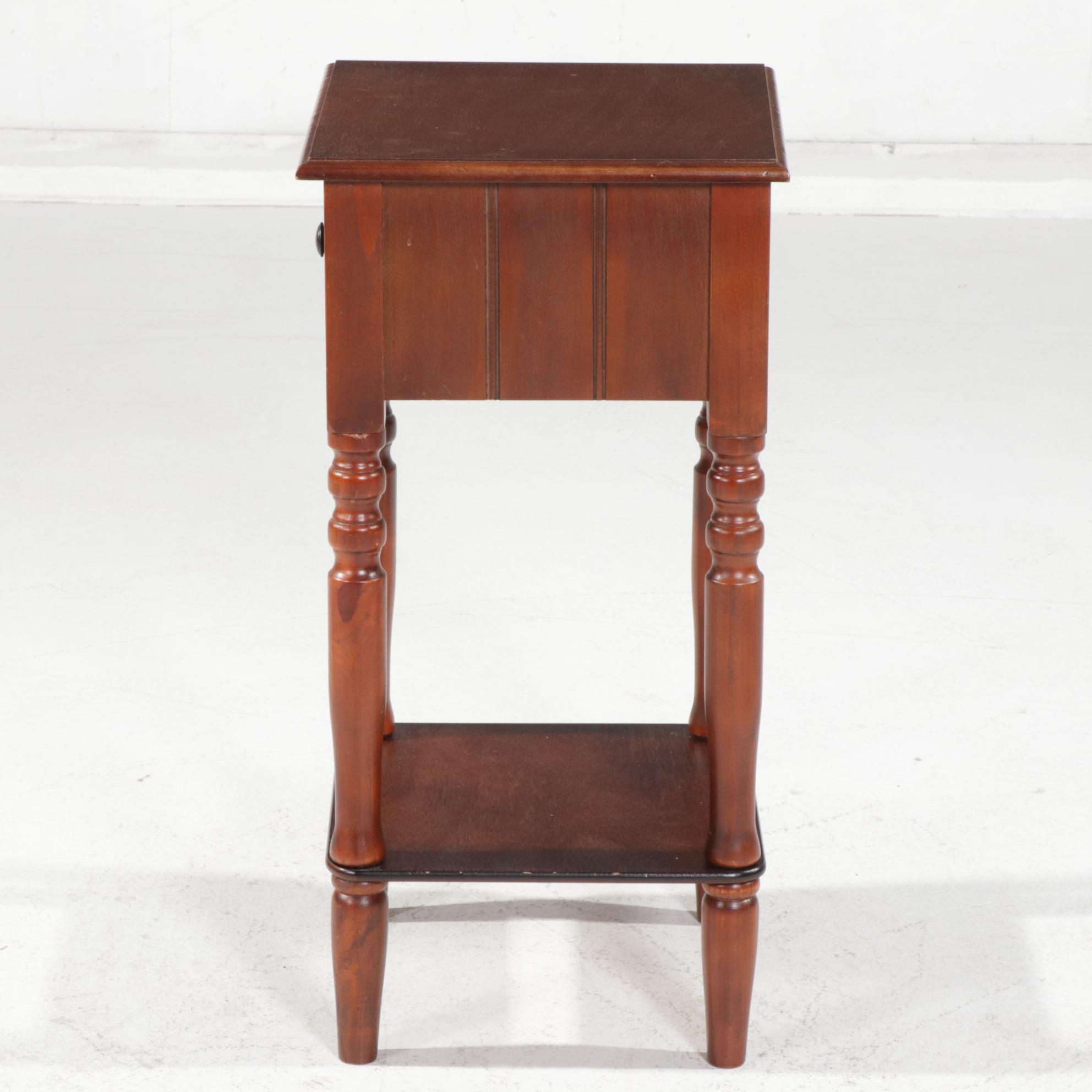 Wood One-Drawer Table, 21st Century