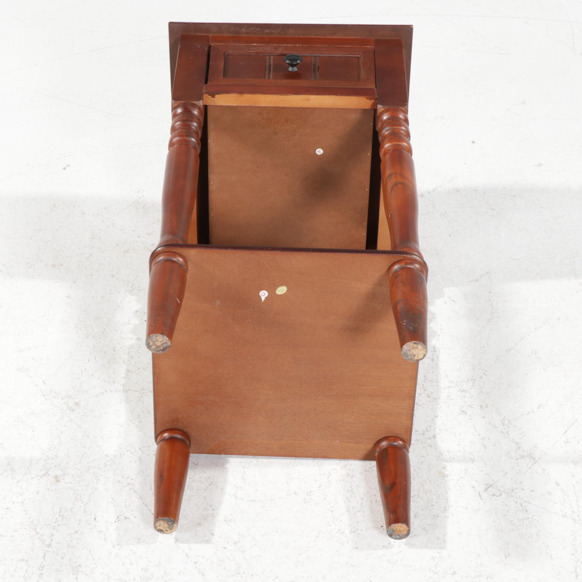 Wood One-Drawer Table, 21st Century