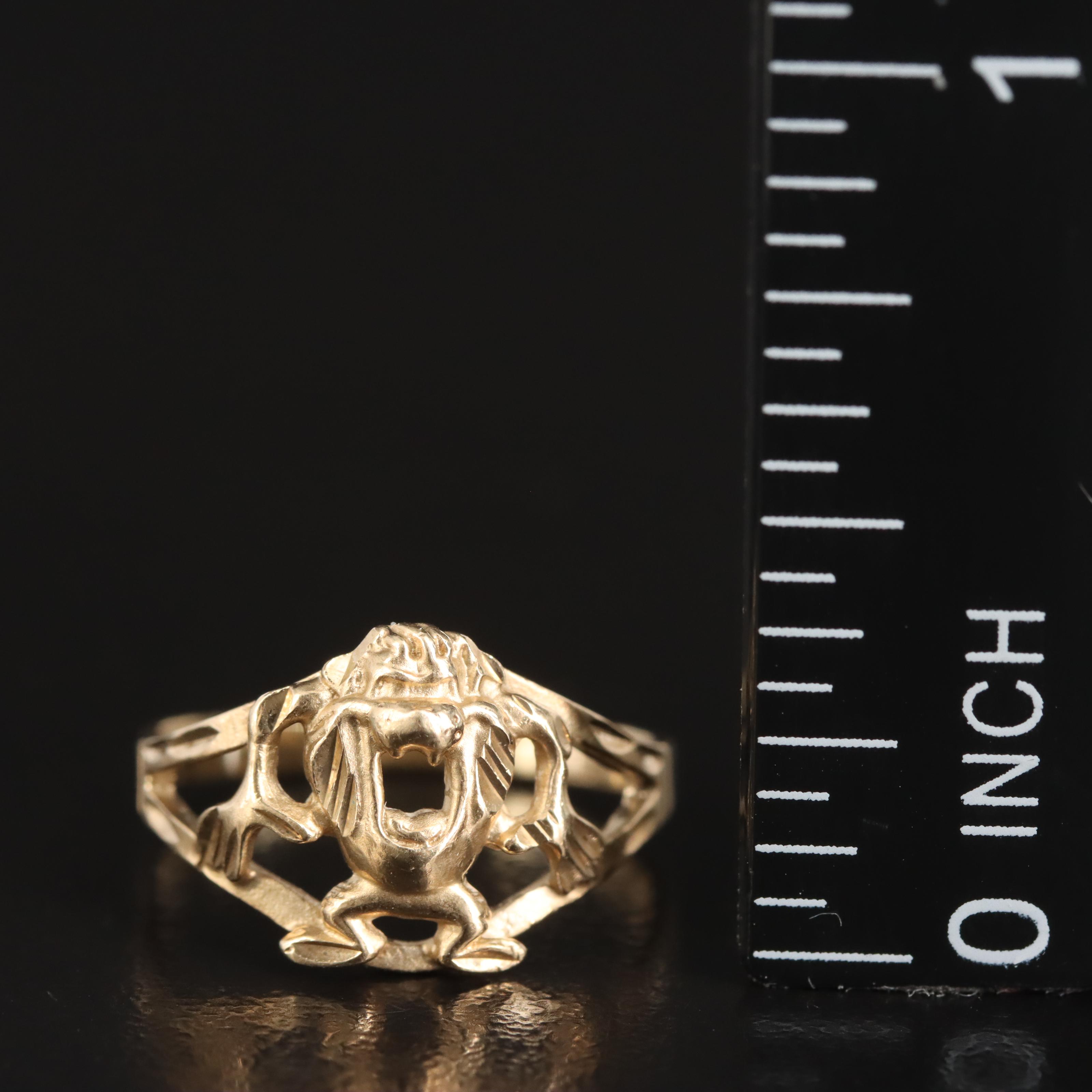10K Cartoon Tasmanian Devil Ring
