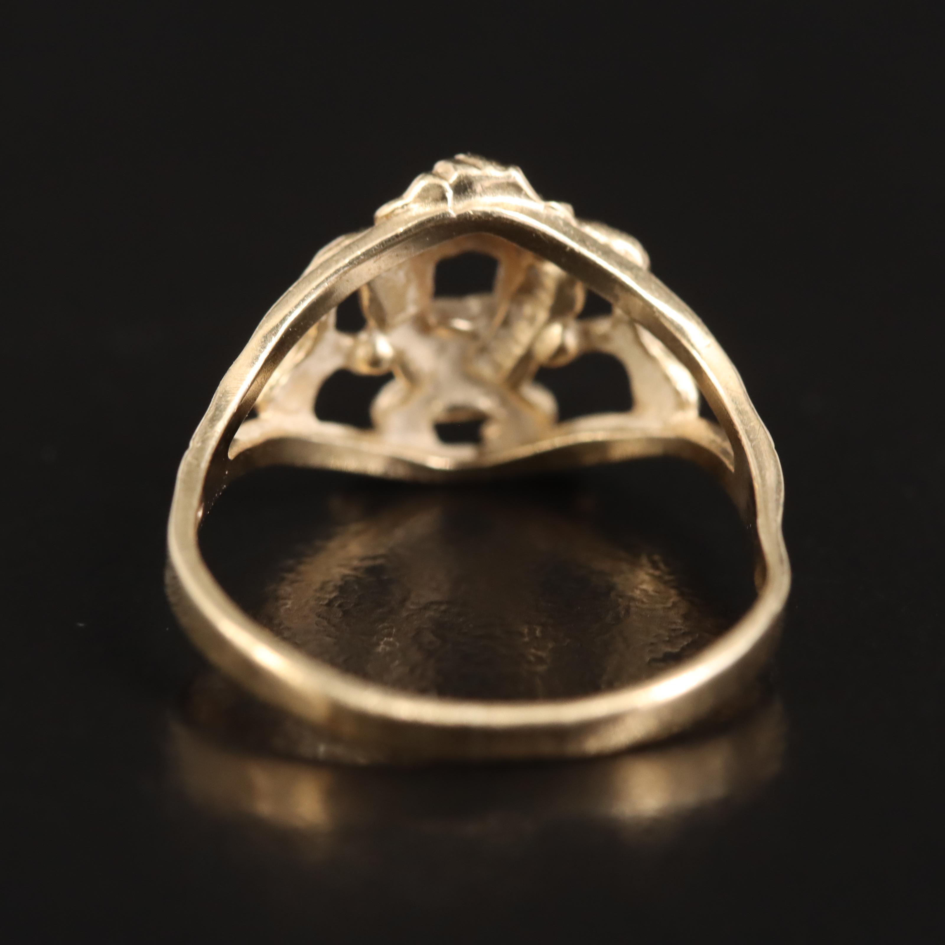 10K Cartoon Tasmanian Devil Ring