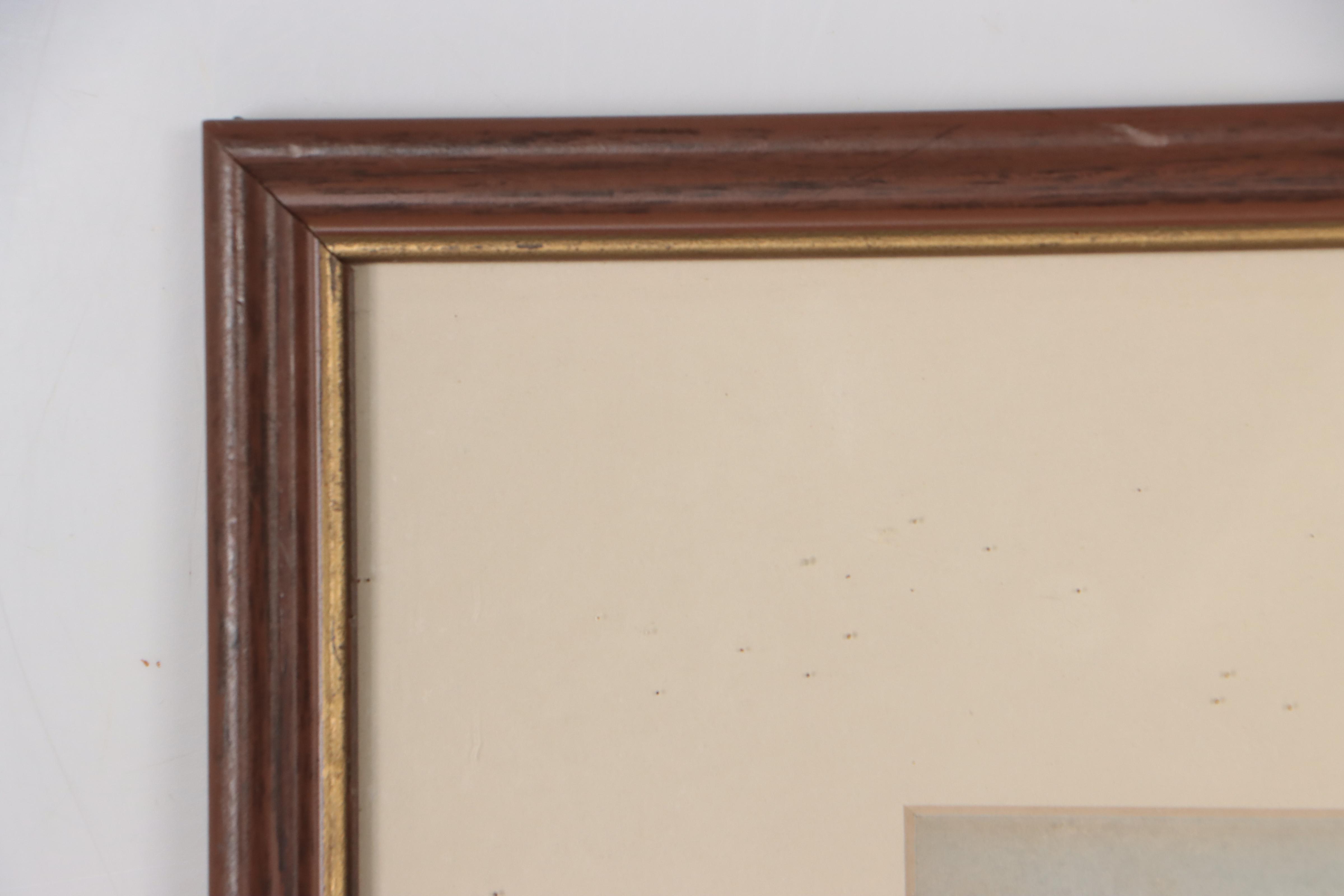 John Louis Wellington Watercolor Painting of Pastoral Landscape