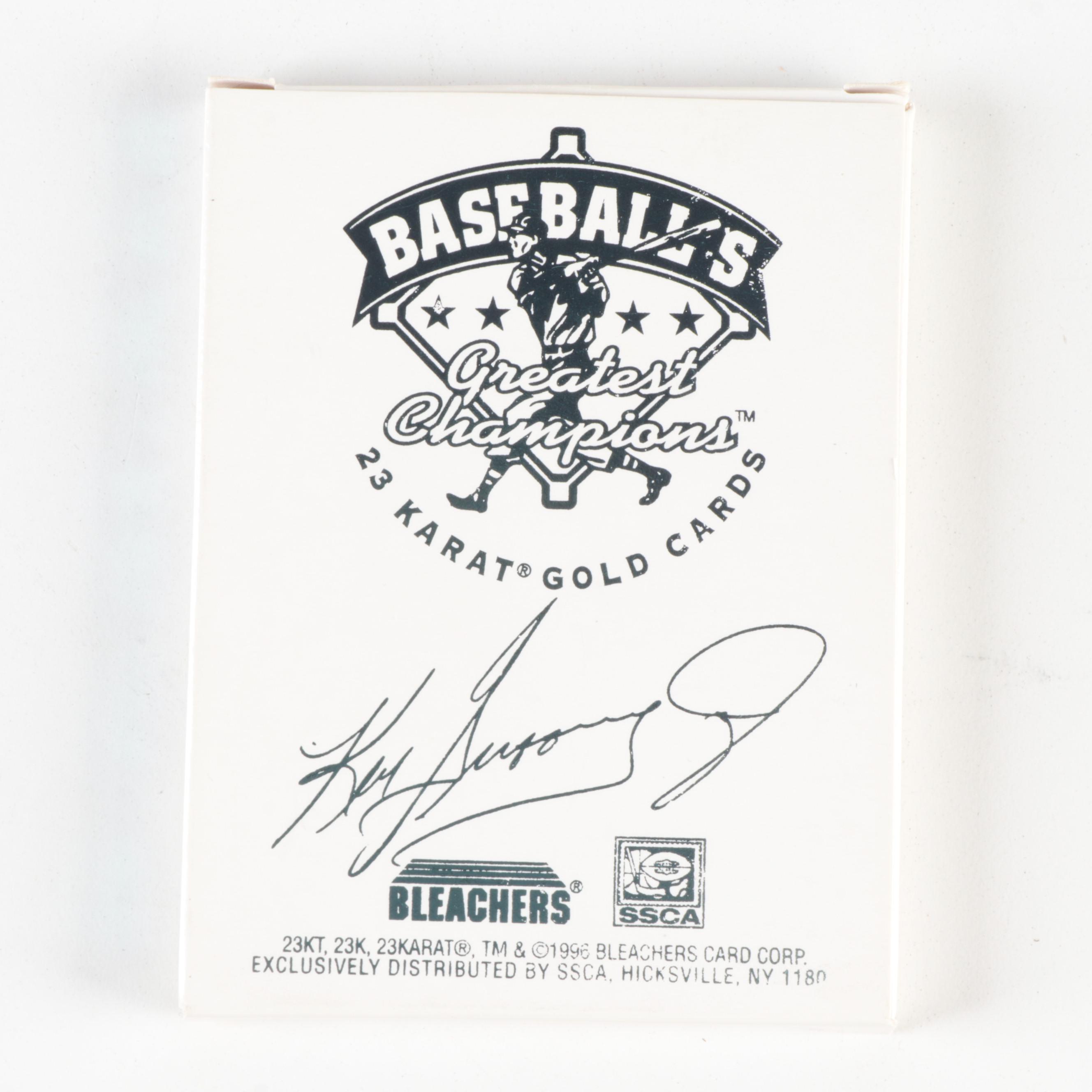 Front Row, More Ken Griffey Jr. Baseball Cards with Promo, 24K Gold, More, 1990s