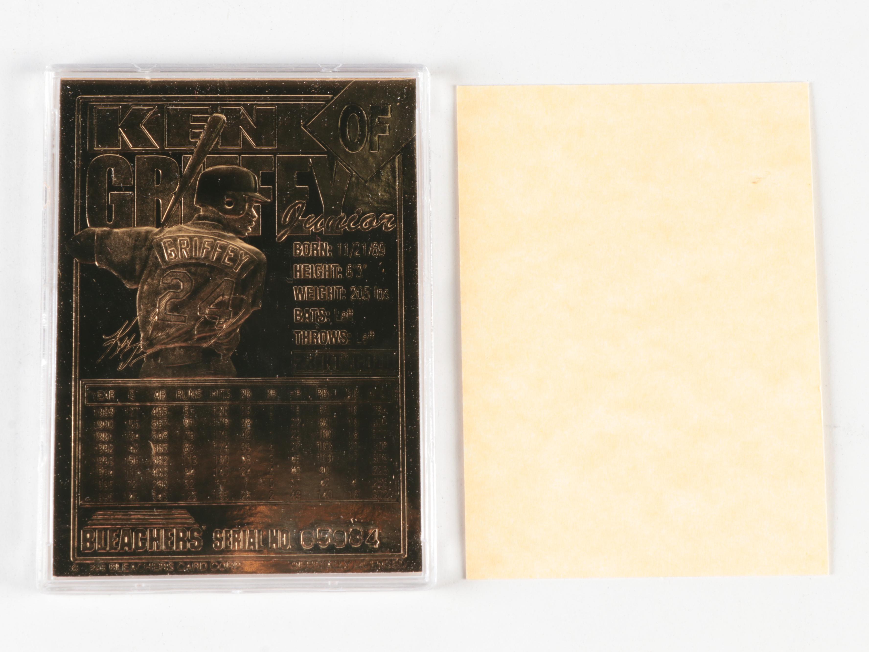 Front Row, More Ken Griffey Jr. Baseball Cards with Promo, 24K Gold, More, 1990s