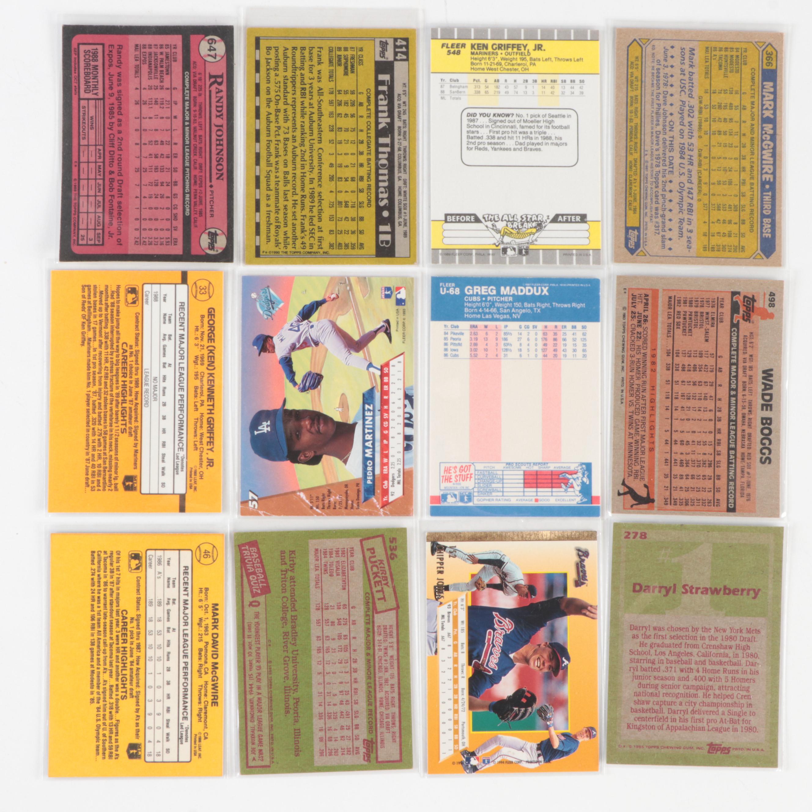 Topps, Donruss, Other Rookie Baseball Cards With Griffey Jr., More, 1980s–1990s