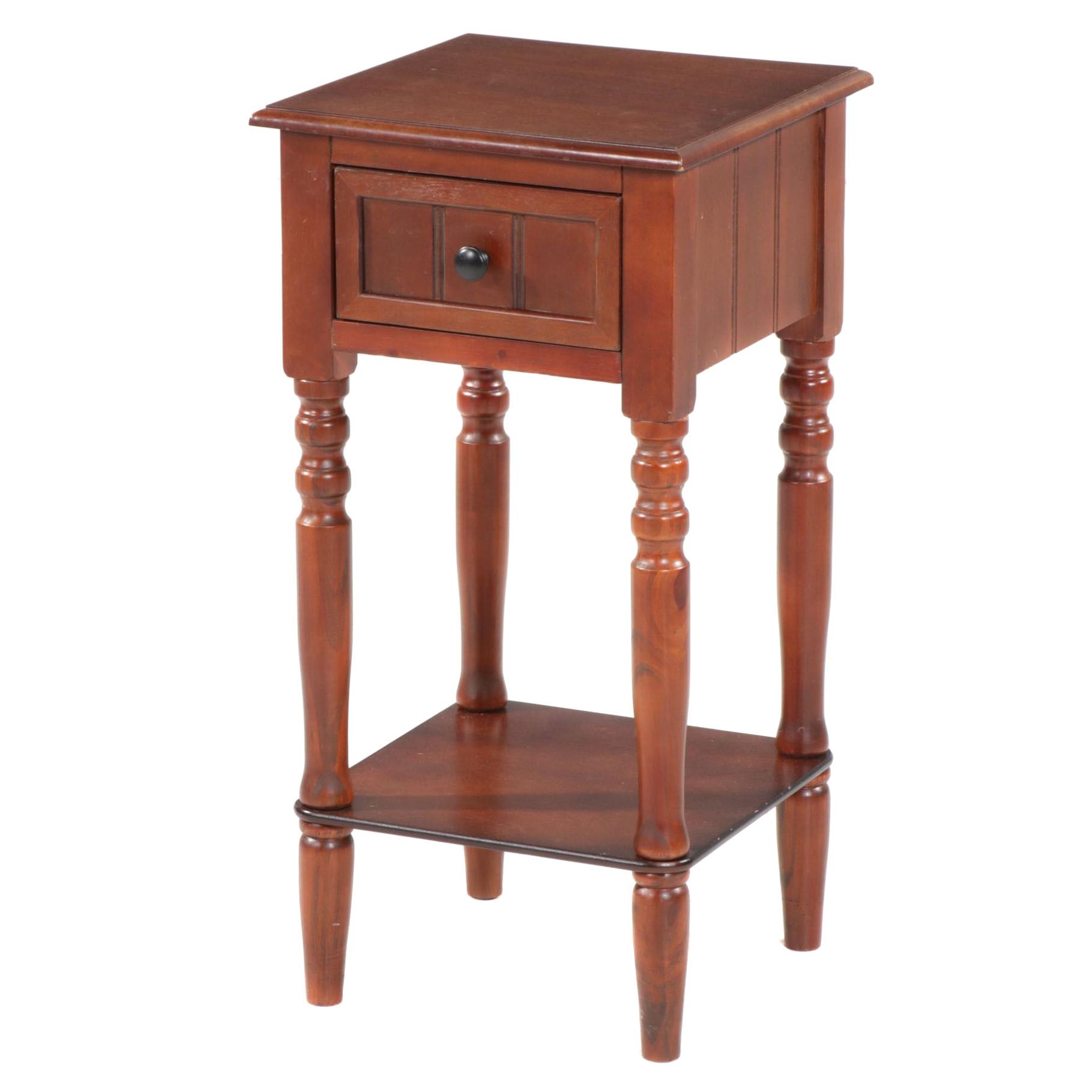 Wood One-Drawer Table, 21st Century