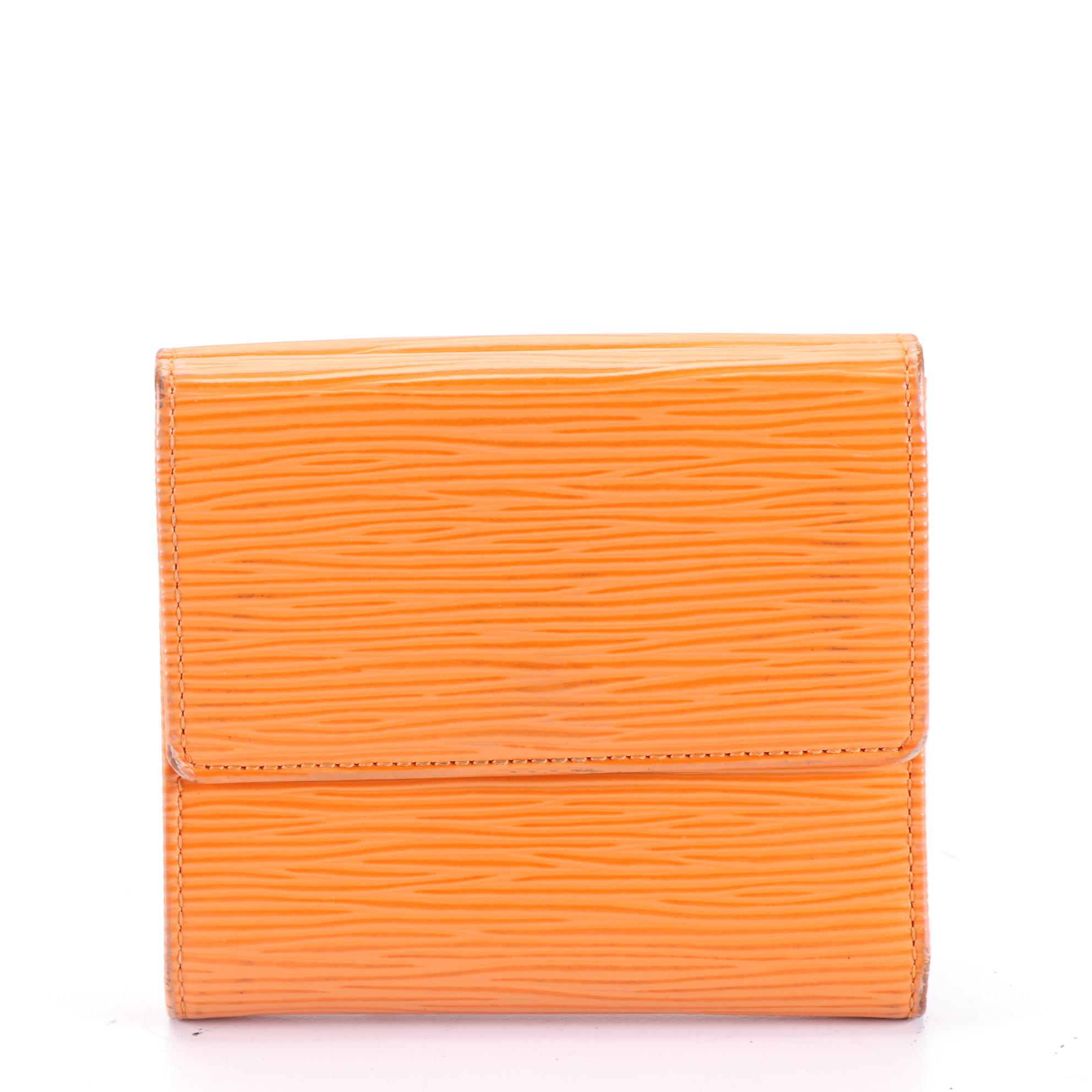 Louis Vuitton Elise Wallet in Mandarin Epi Leather