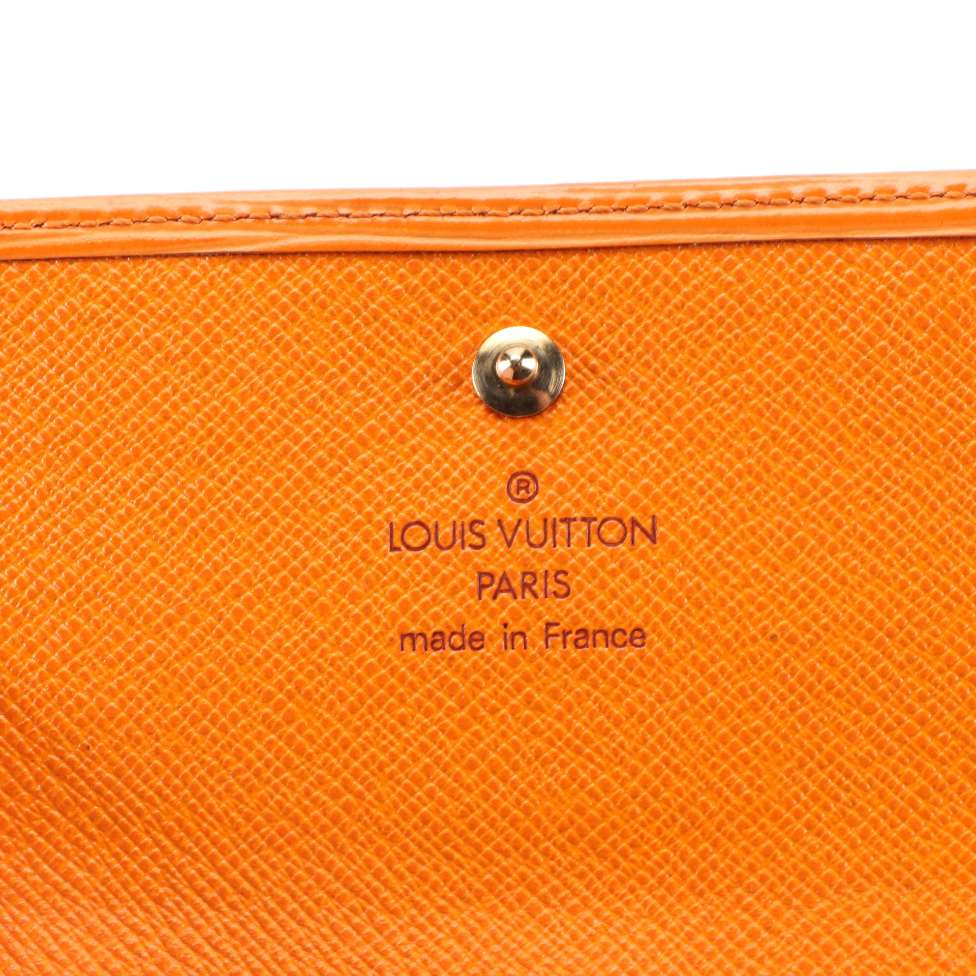Louis Vuitton Elise Wallet in Mandarin Epi Leather