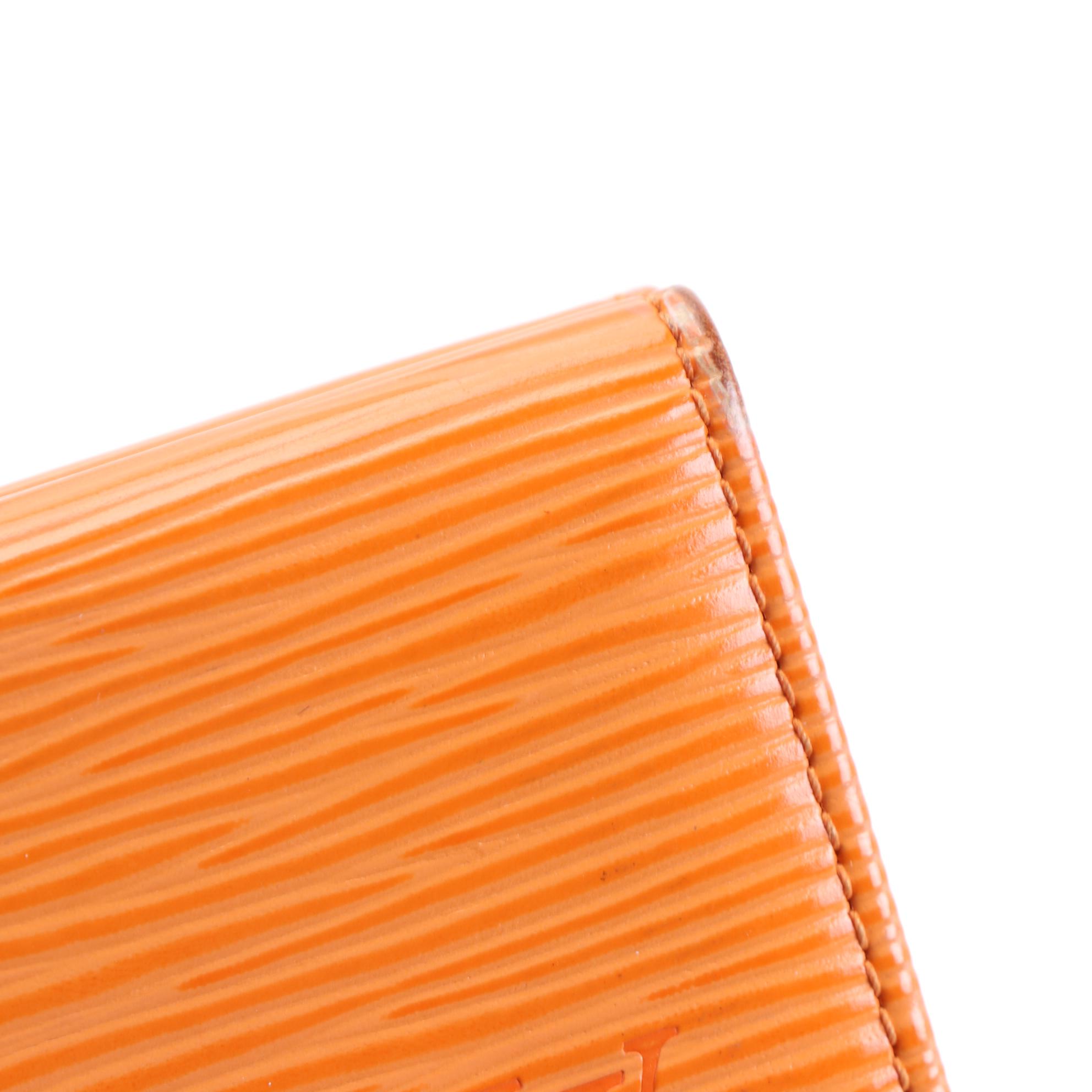 Louis Vuitton Elise Wallet in Mandarin Epi Leather