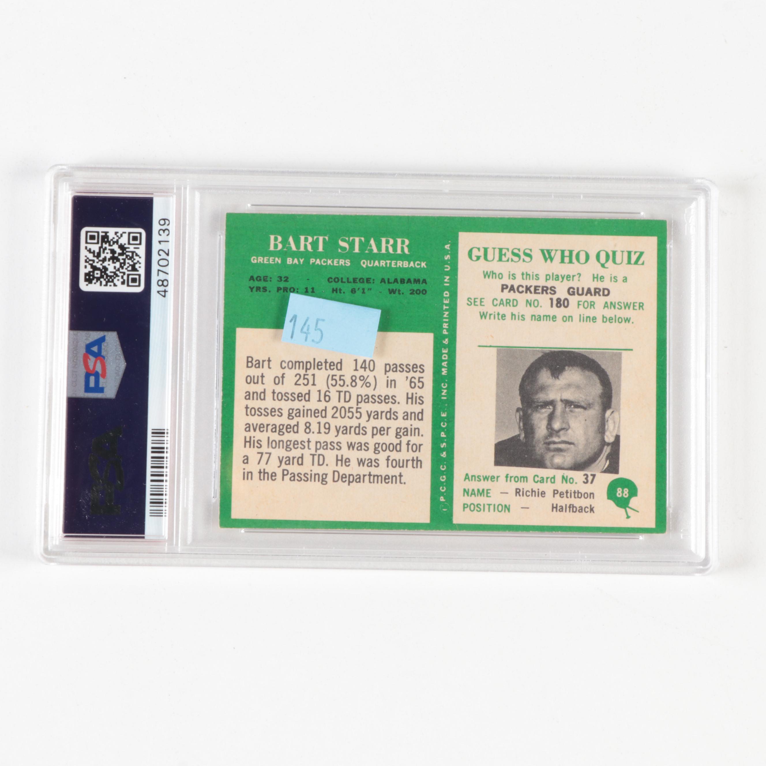 Topps, Bowman, Other Football Cards With Graded Starr, More, 1950s–1970s