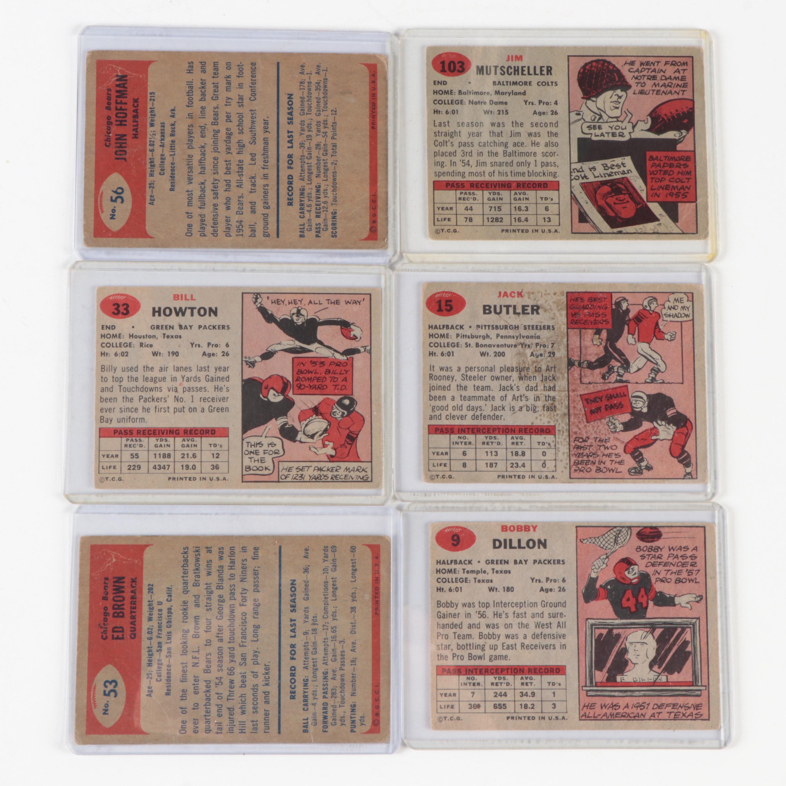 Topps, Bowman, Other Football Cards With Graded Starr, More, 1950s–1970s