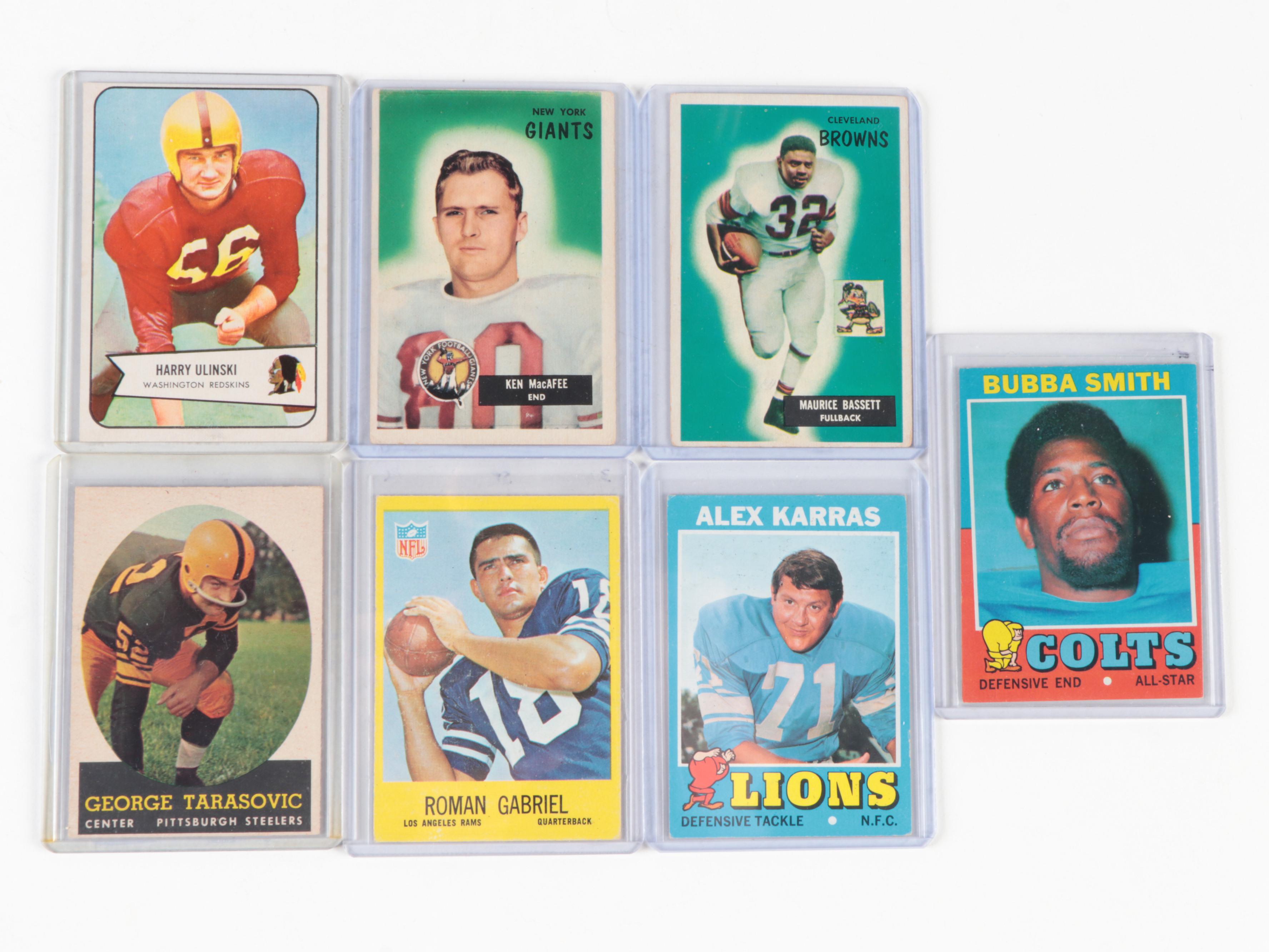 Topps, Bowman, Other Football Cards With Graded Starr, More, 1950s–1970s