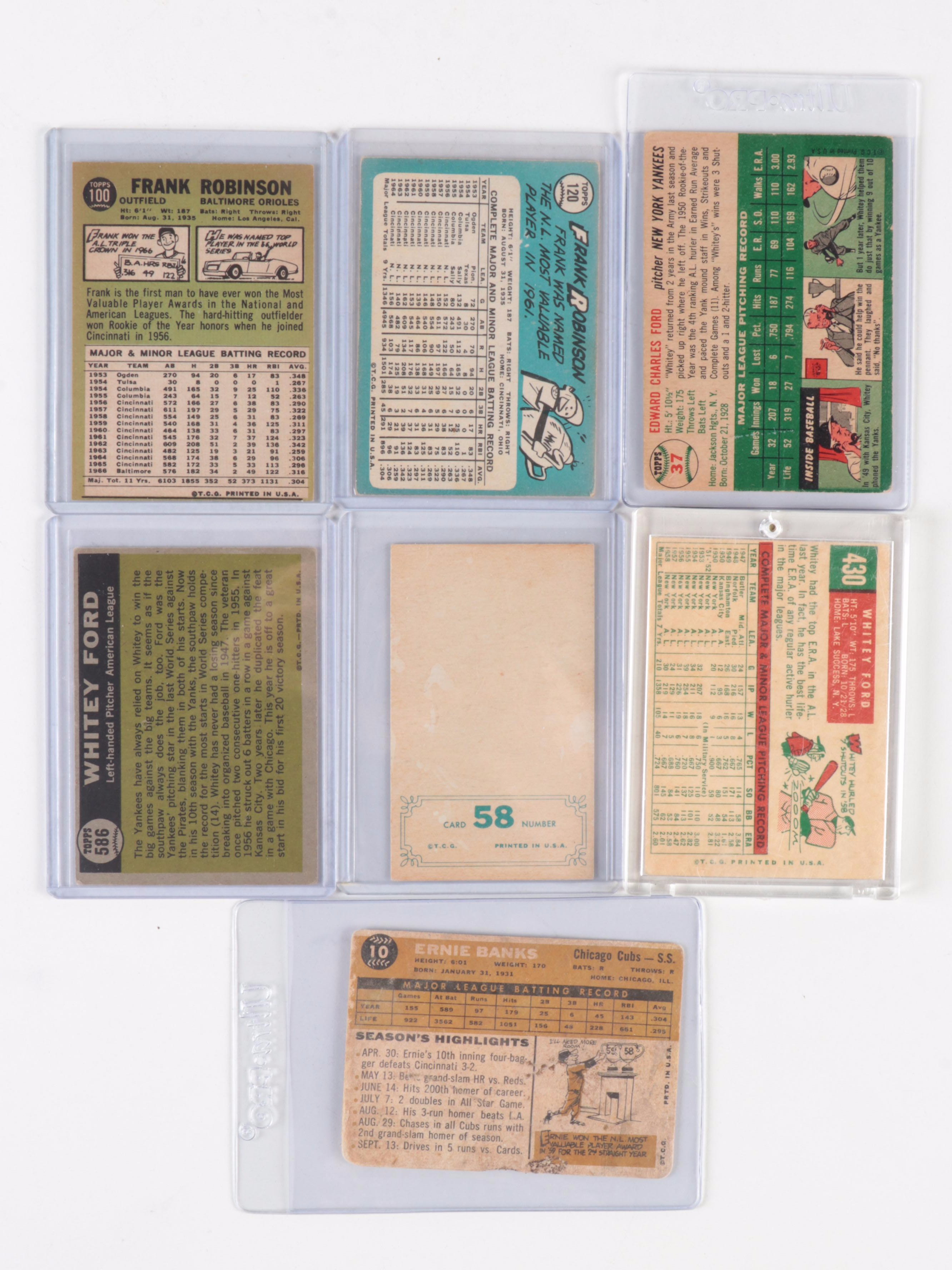 Topps Baseball Cards With Graded, Rookies, Graded, More, 1950s–1960s