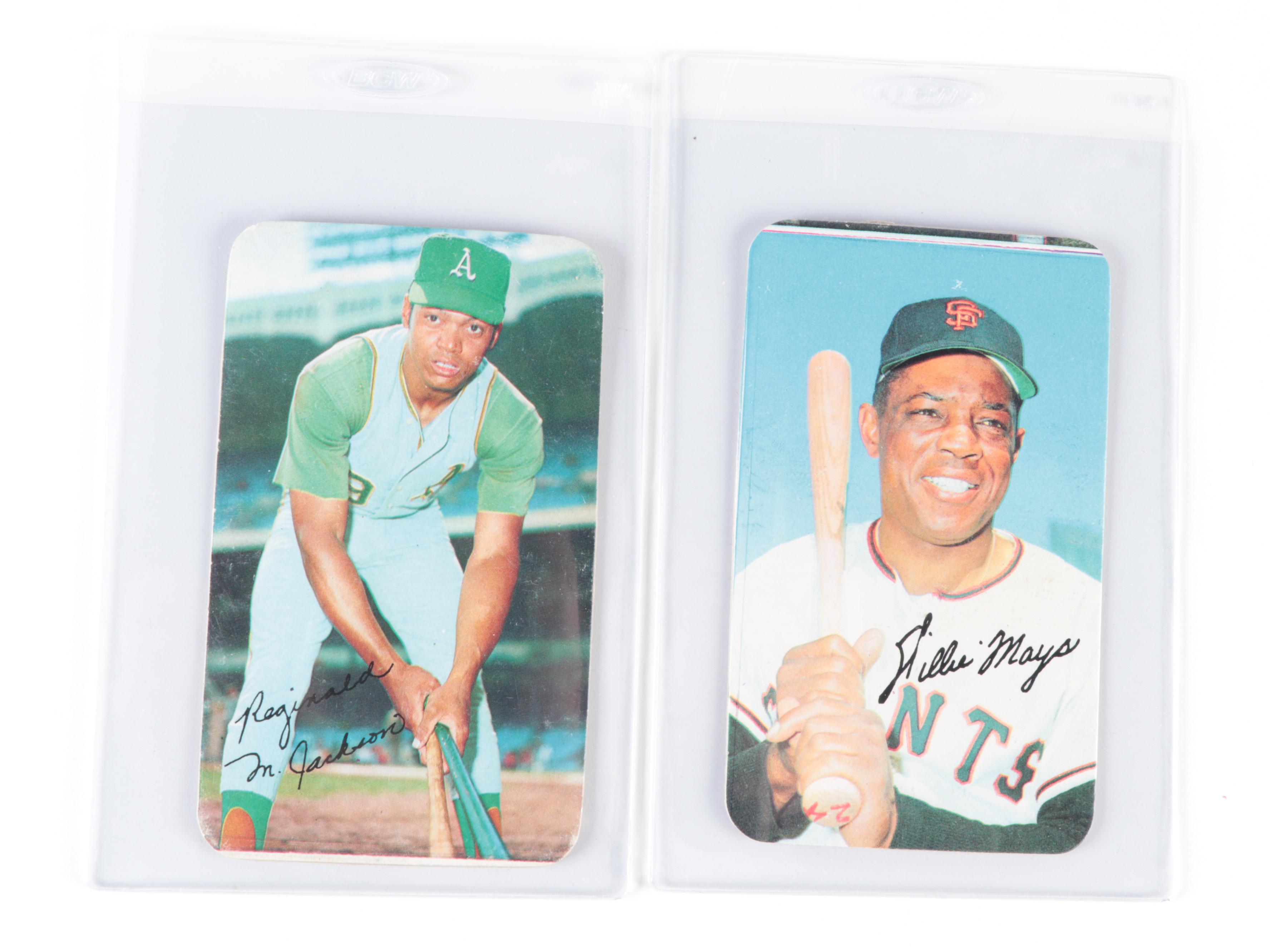 Topps Giant, Super Baseball Cards With Seaver, Jackson, Mays, More, 1960s–1970s