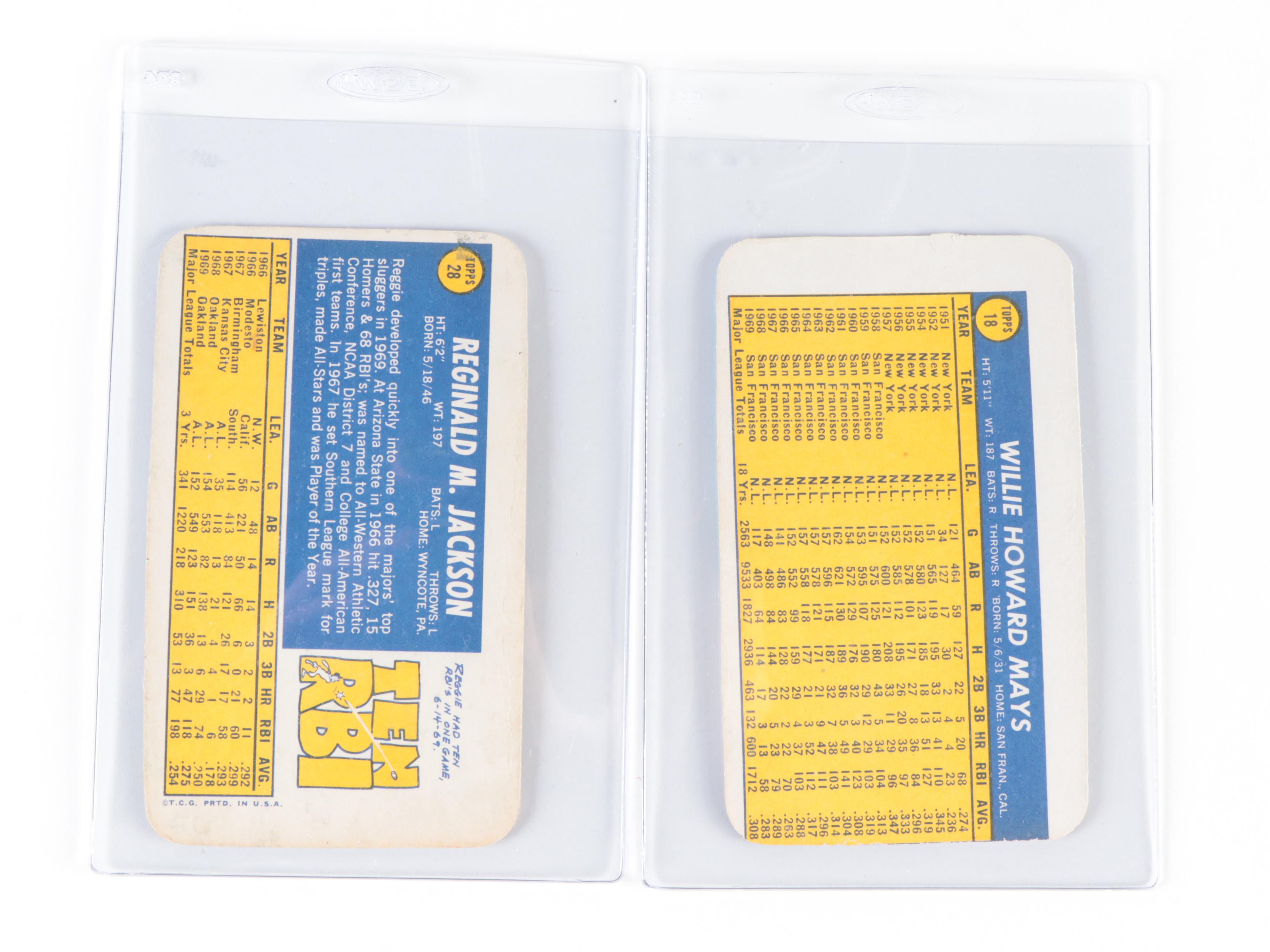 Topps Giant, Super Baseball Cards With Seaver, Jackson, Mays, More, 1960s–1970s