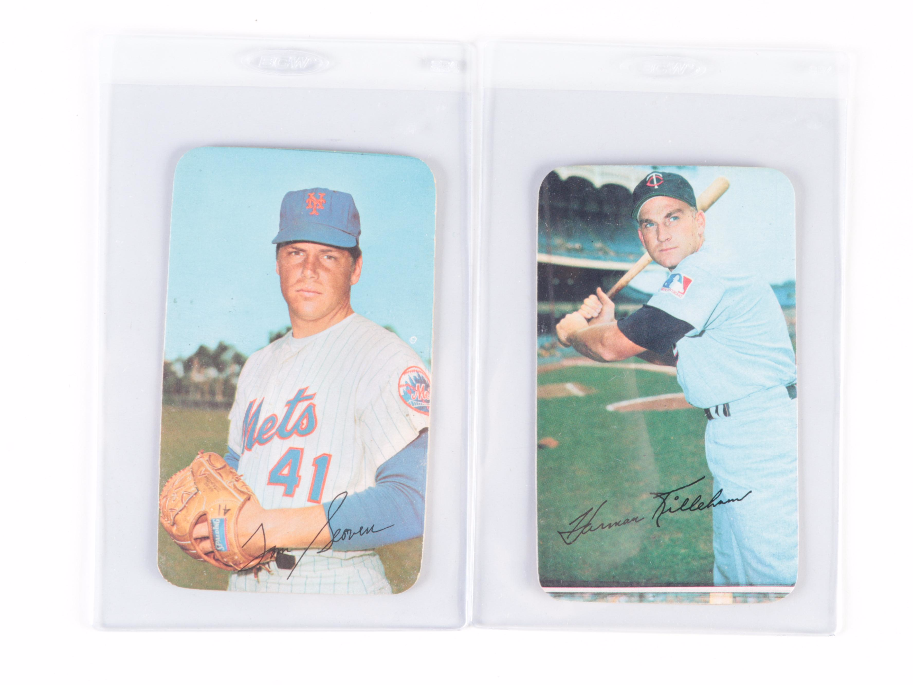 Topps Giant, Super Baseball Cards With Seaver, Jackson, Mays, More, 1960s–1970s