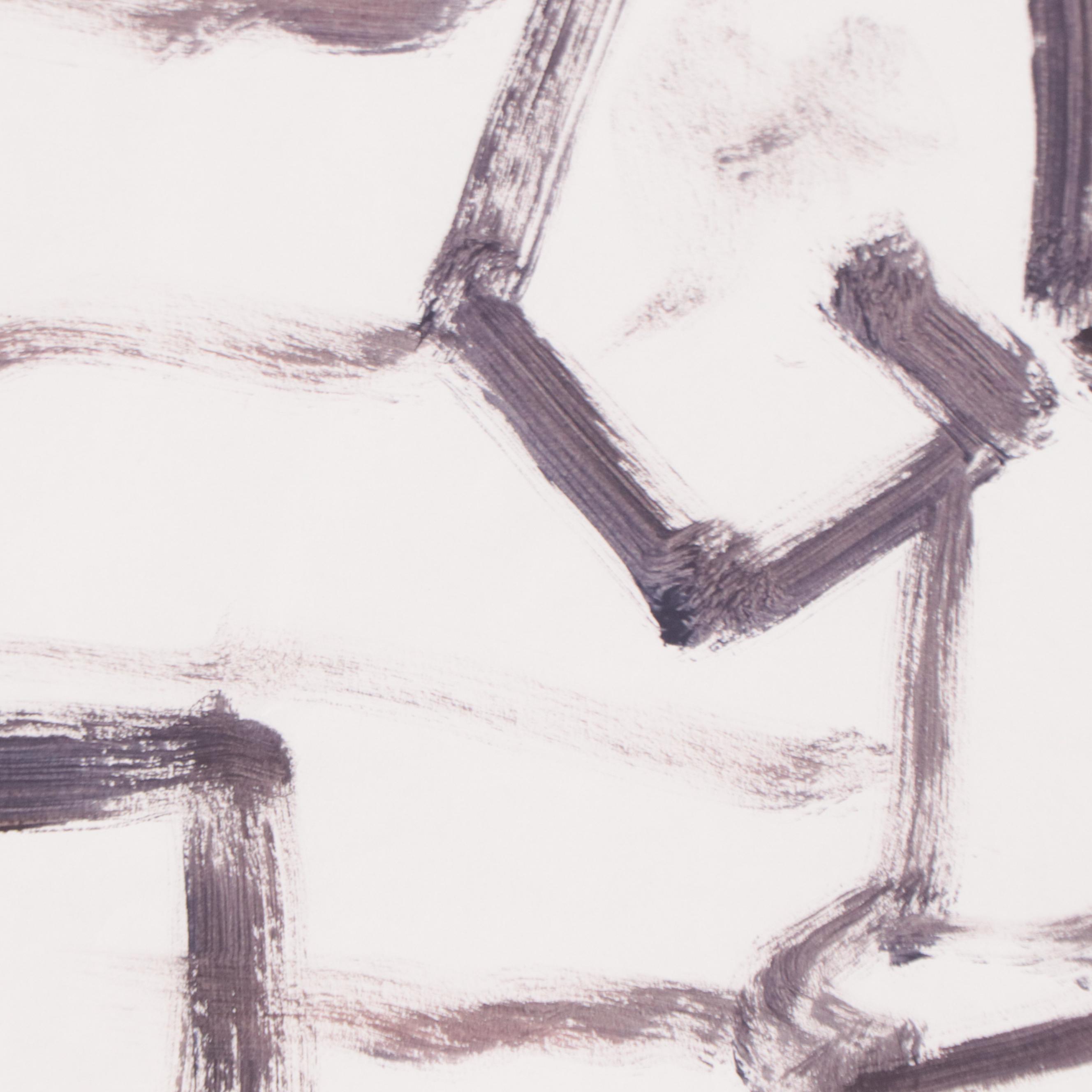 Robert Wright Figural Folk Art Acrylic Painting