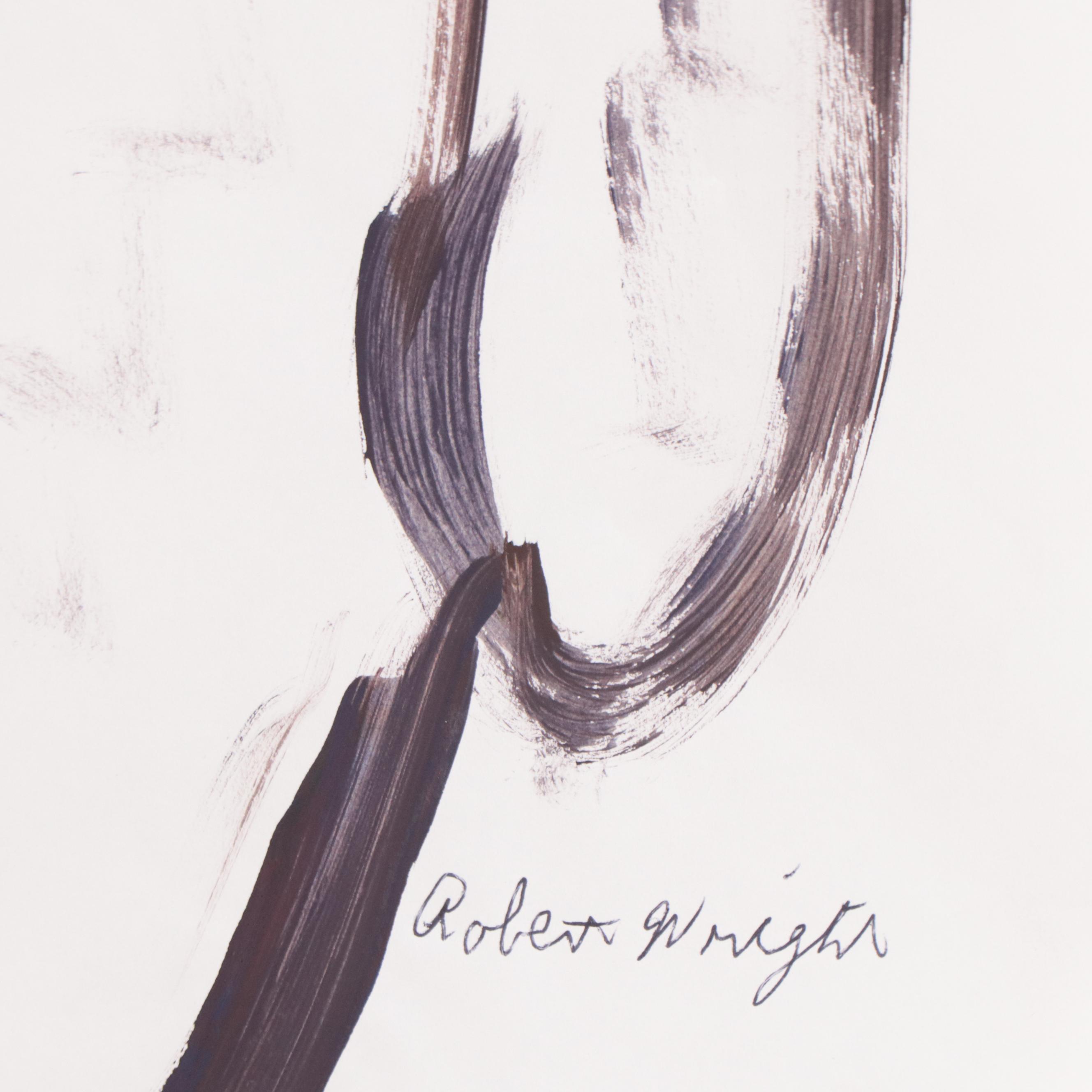 Robert Wright Figural Folk Art Acrylic Painting