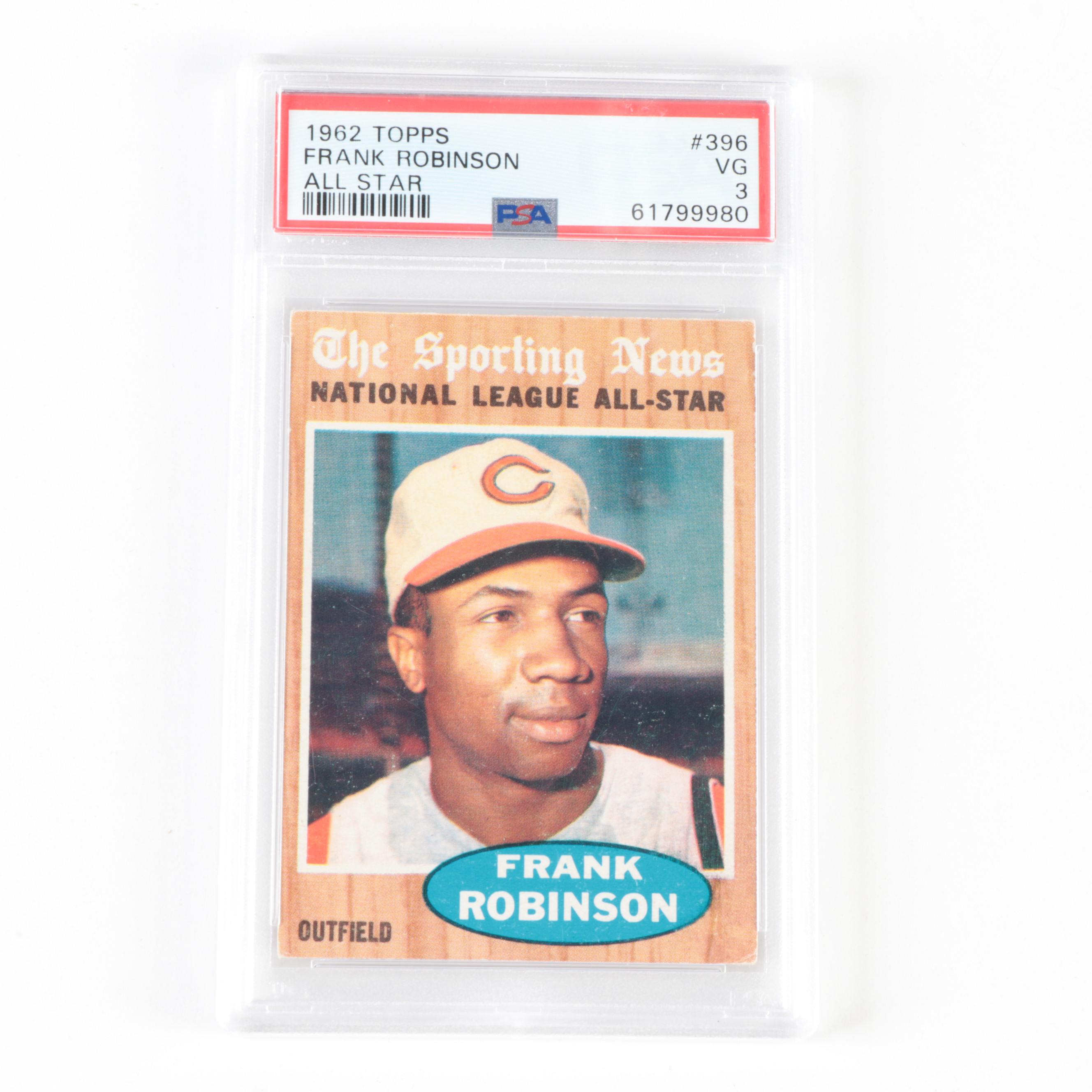 Topps, Kahn's Frank Robinson Baseball Cards With Graded Card, 1957–1962