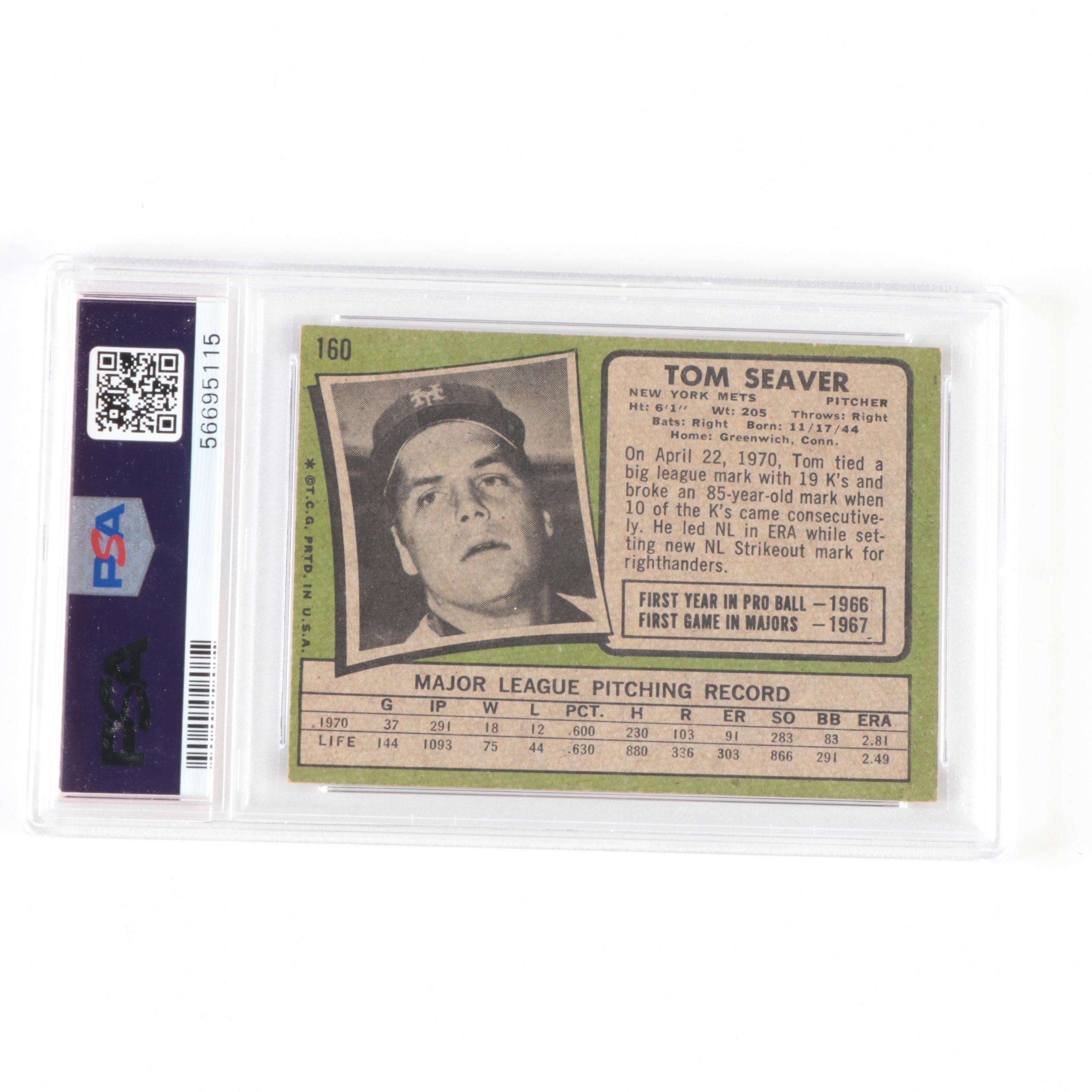 Topps Graded New York Mets Tom Seaver Baseball Cards, 1969–1971