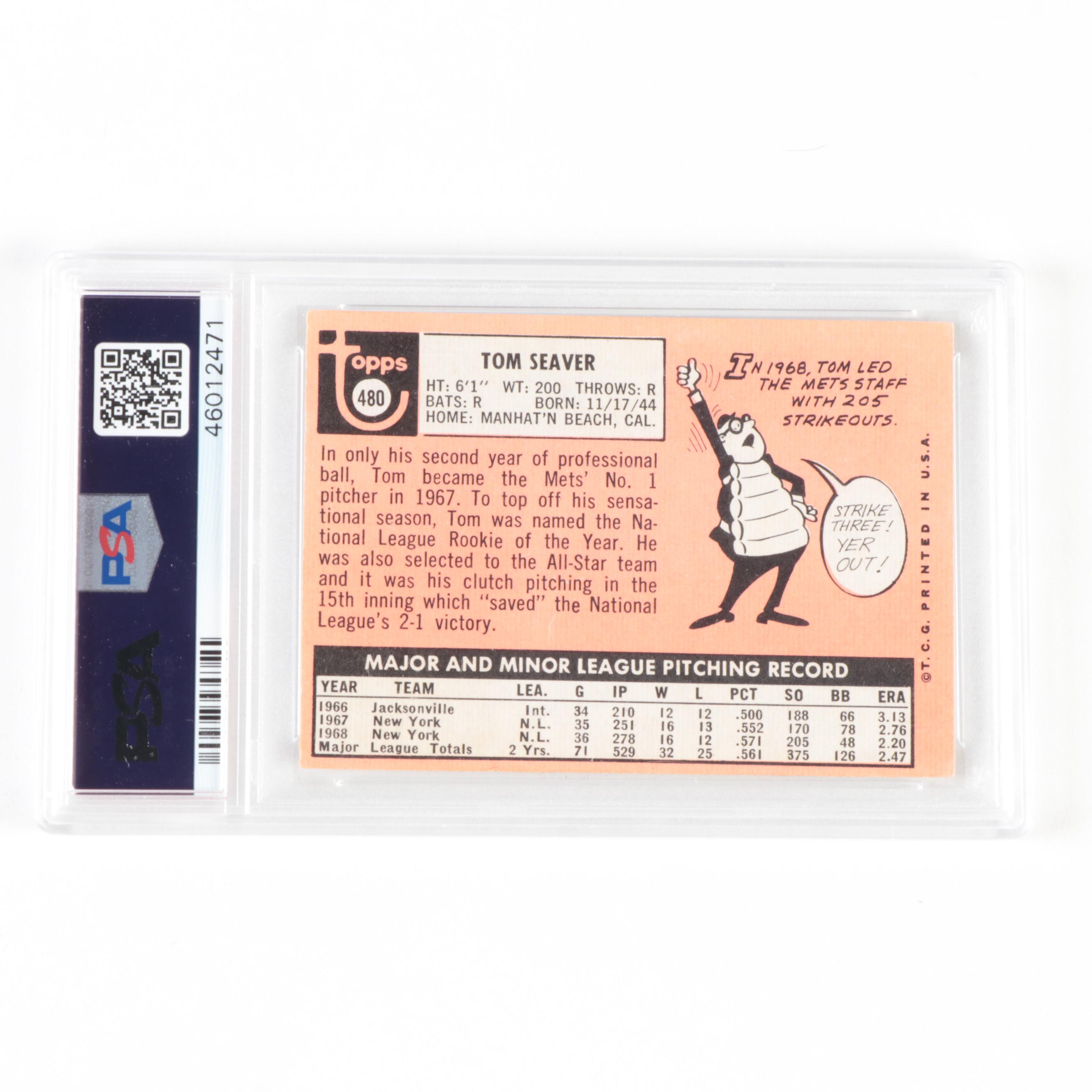 Topps Graded New York Mets Tom Seaver Baseball Cards, 1969–1971