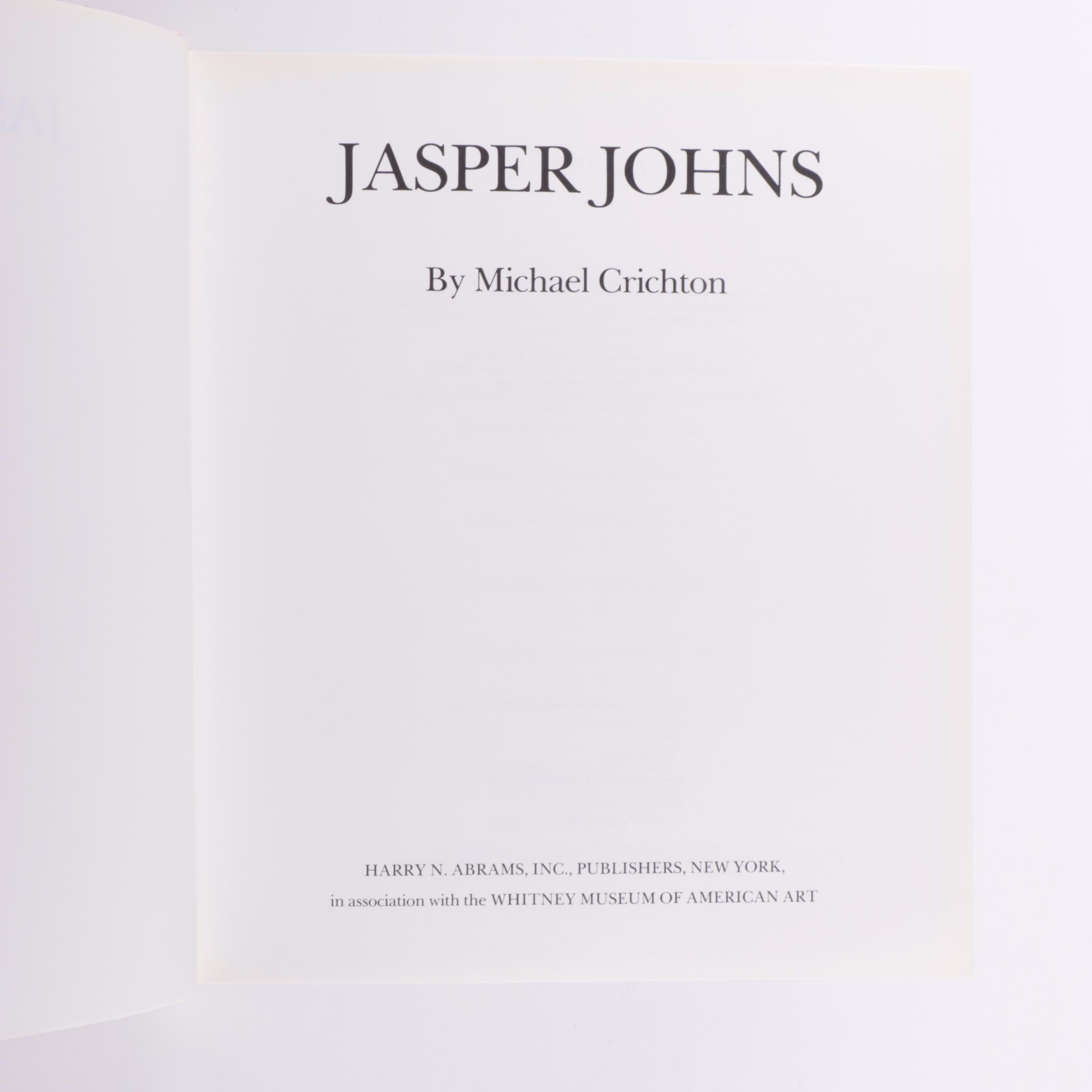 "Jasper Johns" by Michael Crichton and "Jasper Johns" by Kirk Varnedoe