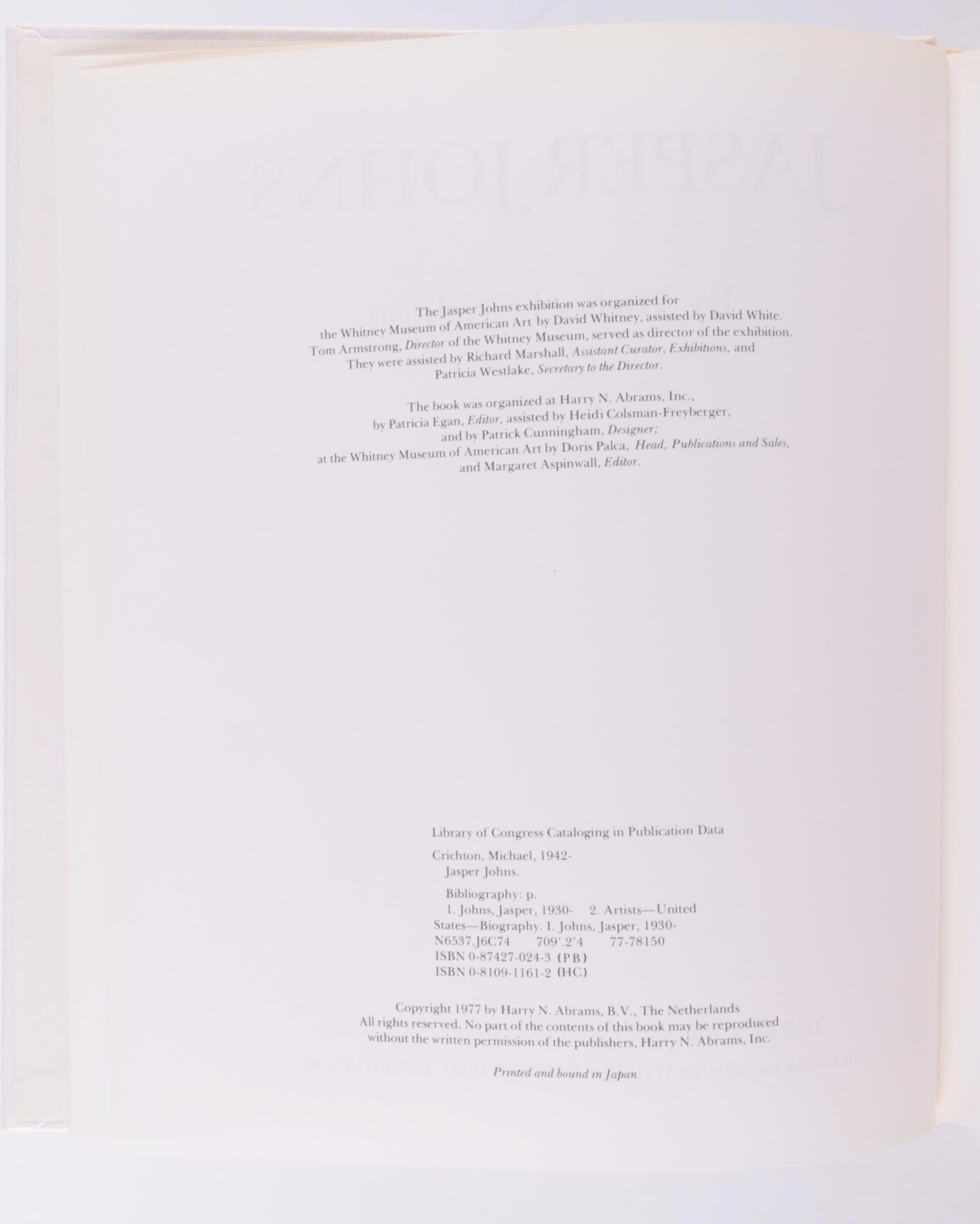 "Jasper Johns" by Michael Crichton and "Jasper Johns" by Kirk Varnedoe