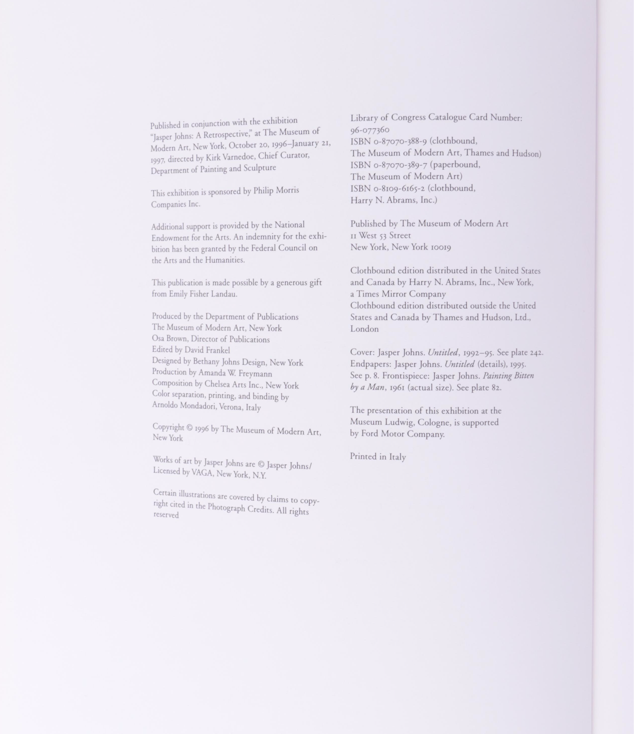 "Jasper Johns" by Michael Crichton and "Jasper Johns" by Kirk Varnedoe