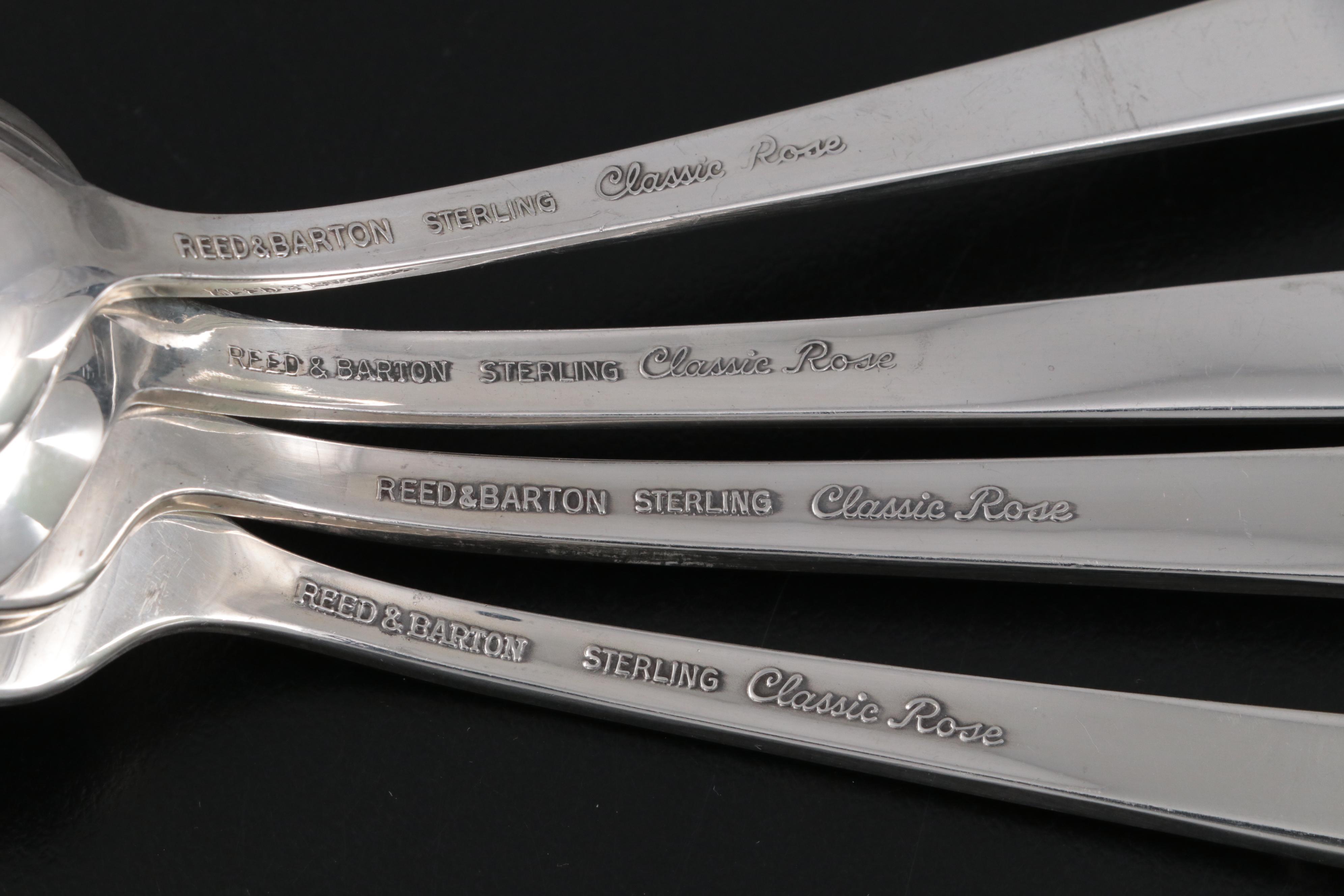 Reed & Barton "Classic Rose" Sterling Silver Flatware