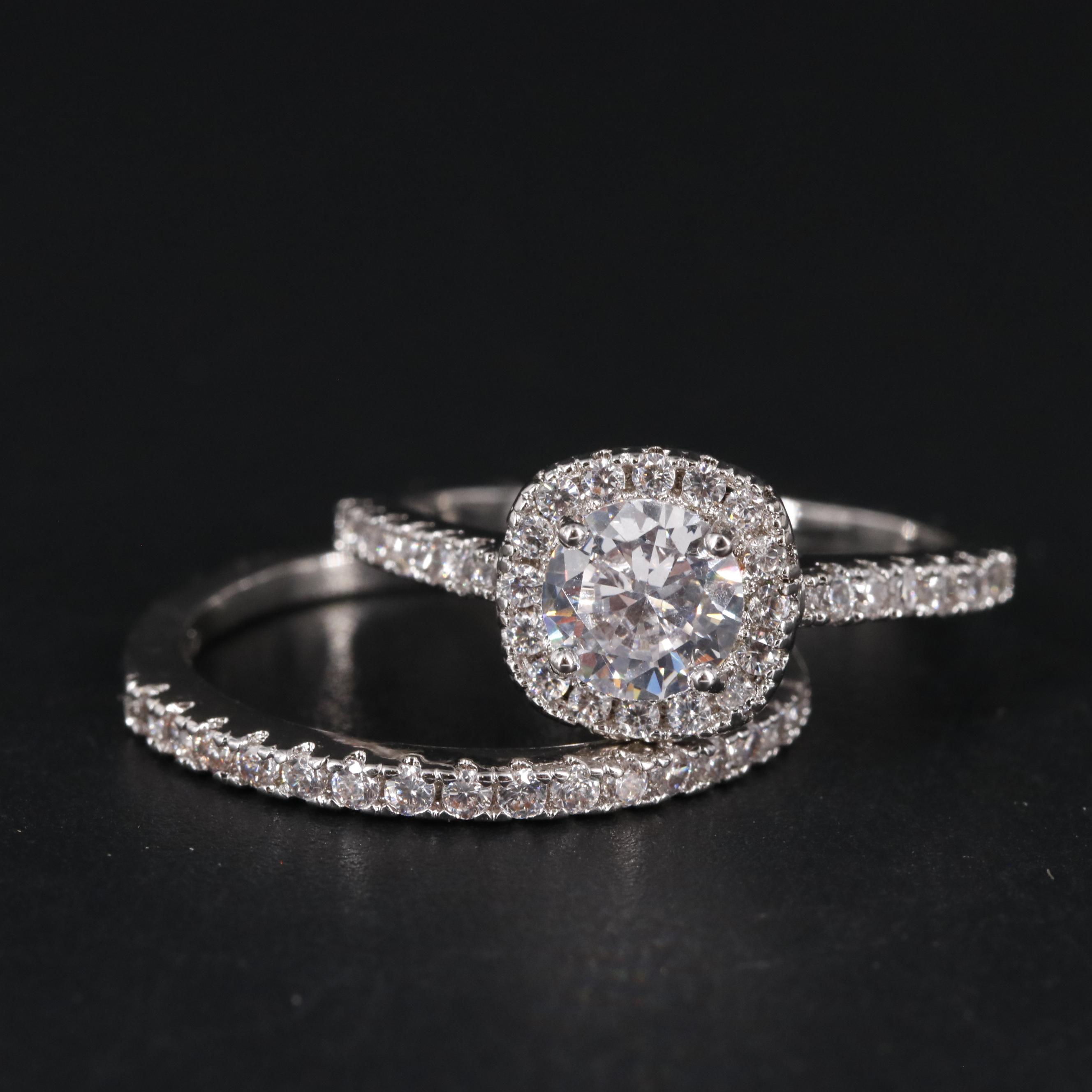 Cubic Zirconia Ring Set