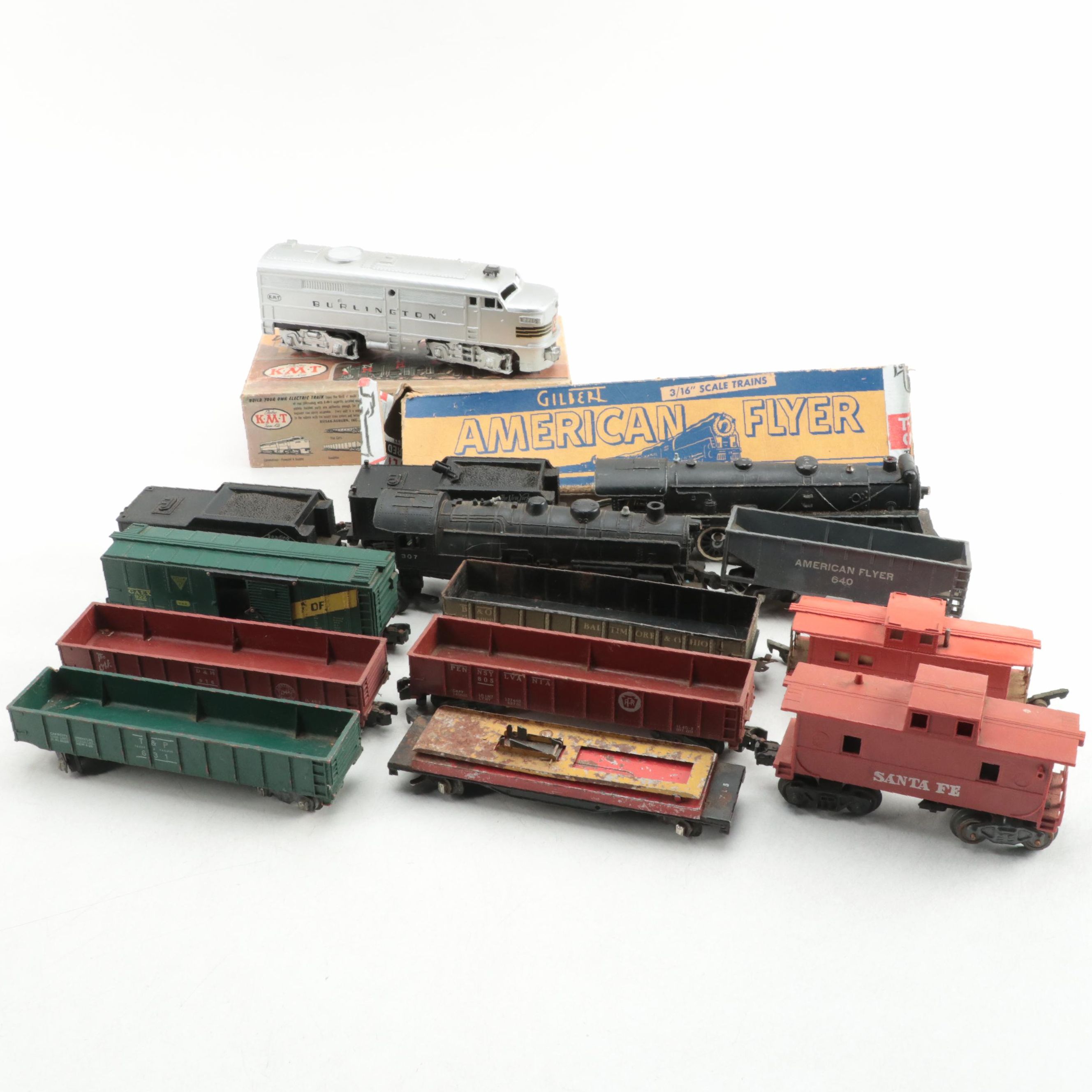 Gilbert American Flyer and More Electric Train Locomotives, Cabooses and More